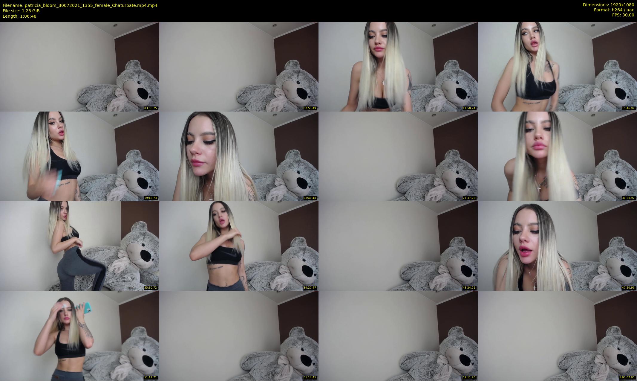 patricia_bloom — 67 minute Chaturbate female cam show recording, 1080p, Jul 30, 2021