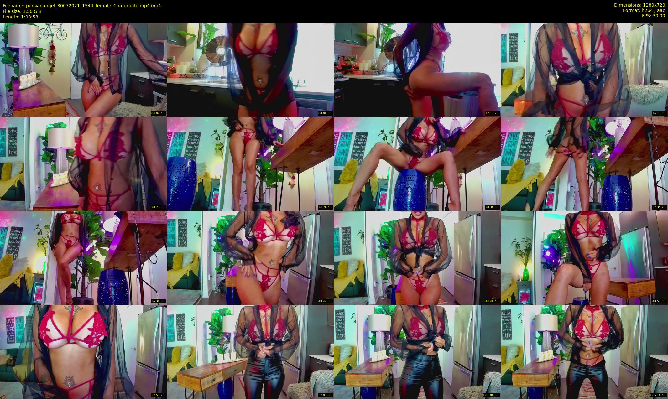 persianangel — 69 minute Chaturbate female cam show recording, 720p, Jul 30, 2021