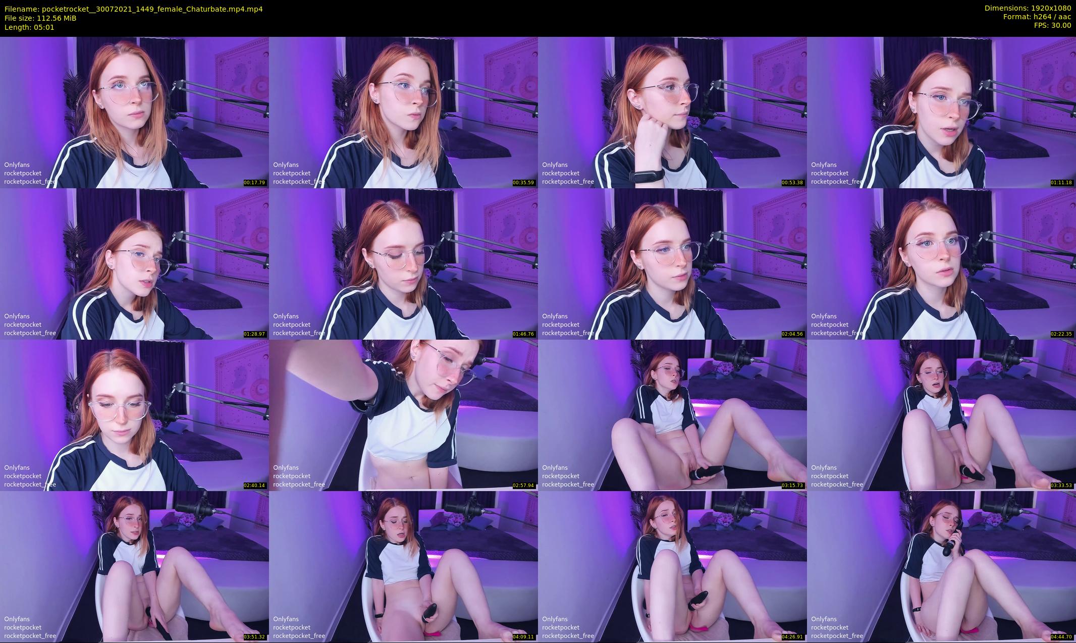 pocketrocket_ — 6 minute Chaturbate female cam show recording, 1080p, Jul 30, 2021