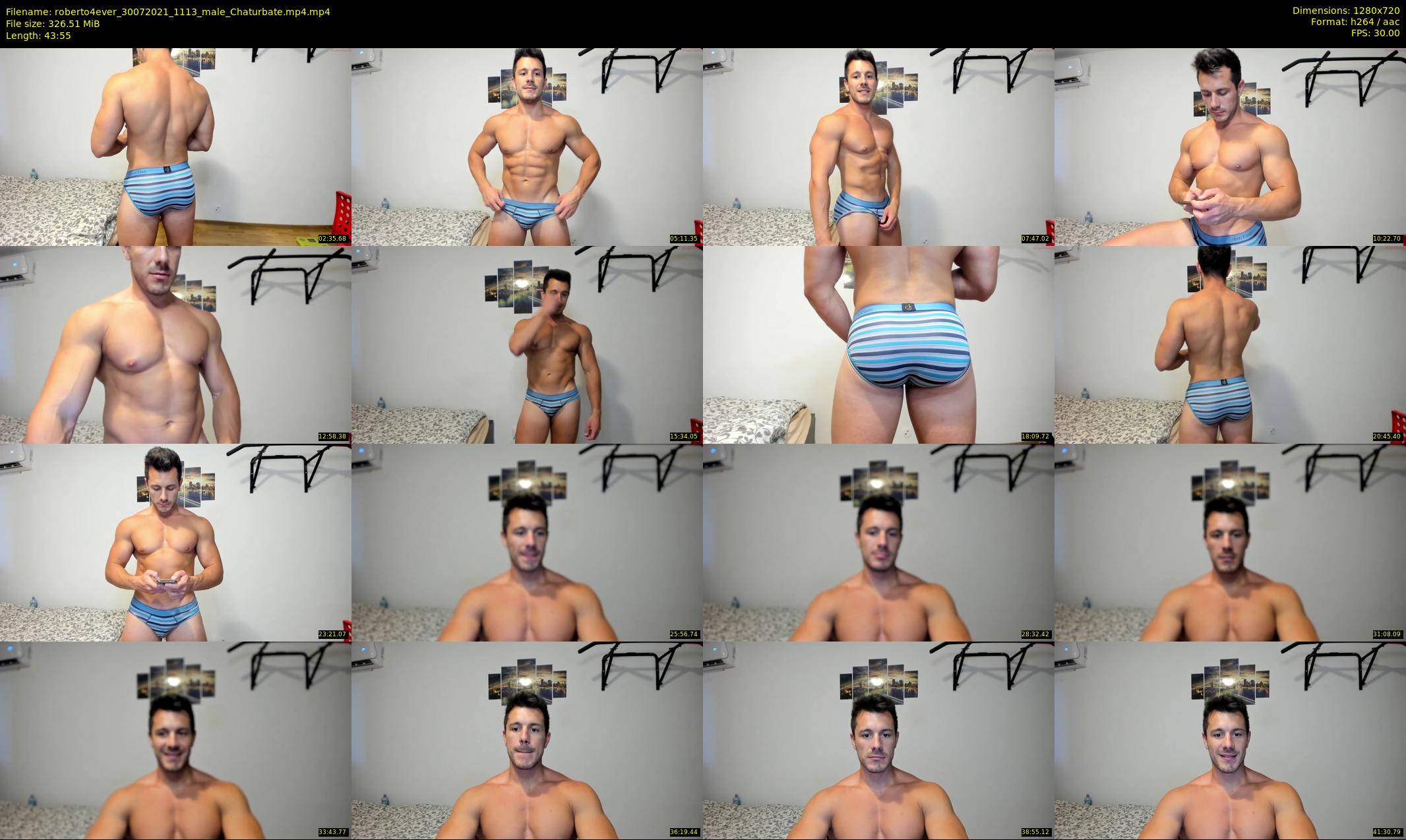 roberto4ever — 44 minute Chaturbate male cam show recording, 720p, Jul 30, 2021