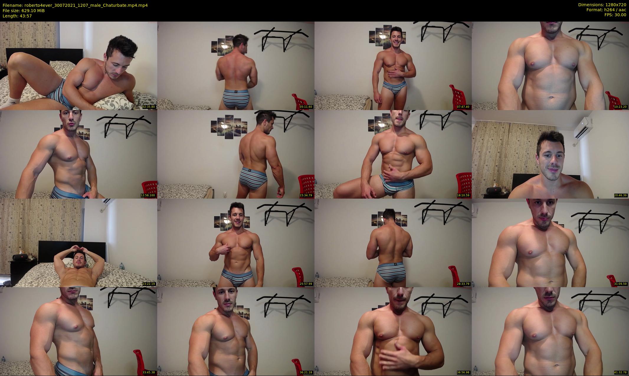 roberto4ever — 44 minute Chaturbate male cam show recording, 720p, Jul 30, 2021