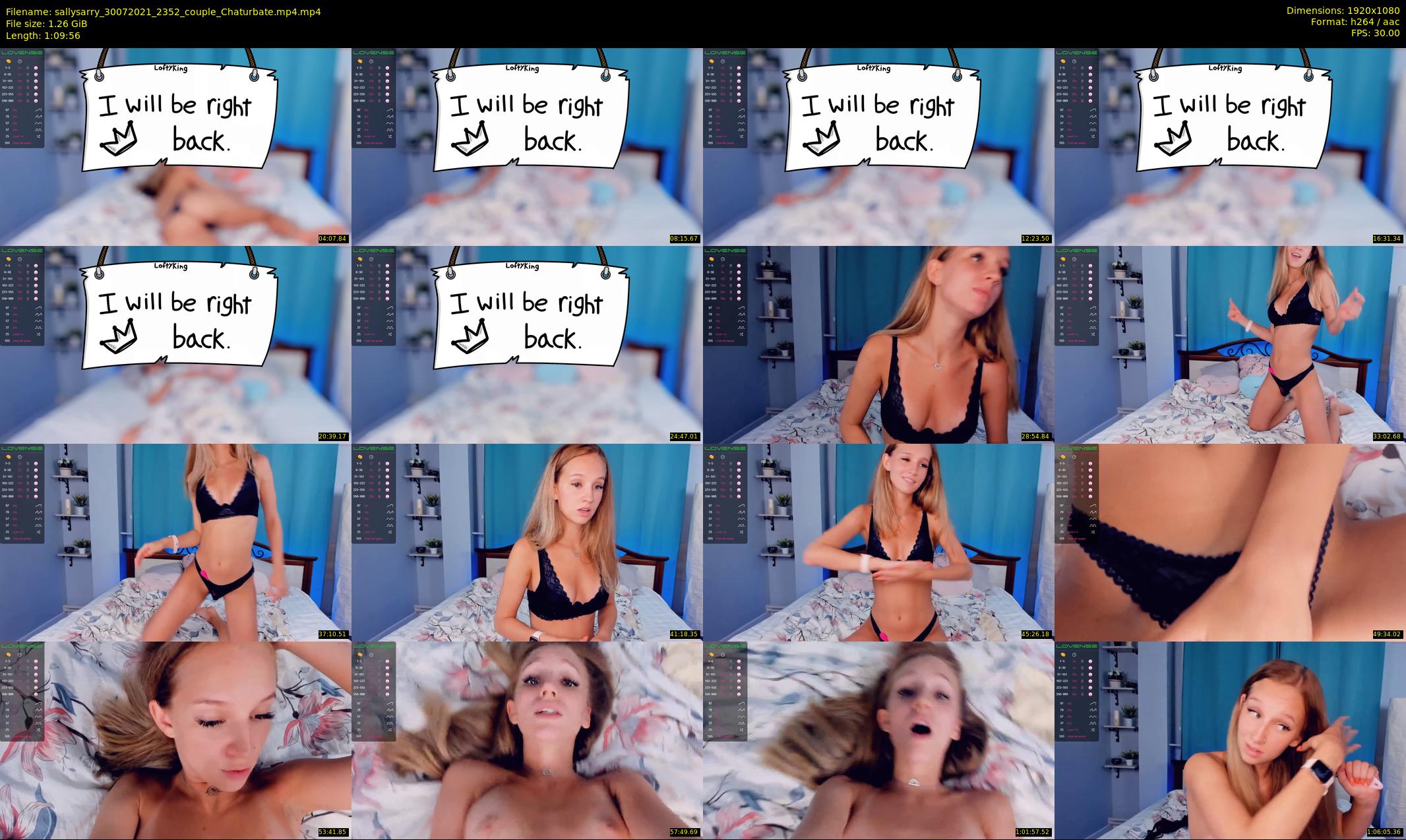 sallysarry — 70 minute Chaturbate couple cam show recording, 1080p, Jul 30, 2021
