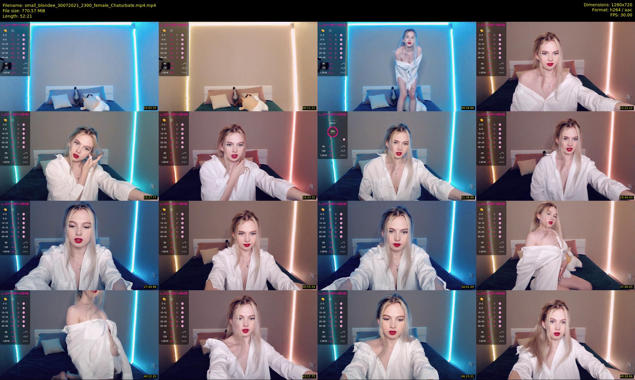 small_blondee — 53 minute Chaturbate female cam show recording, 720p, Jul 30, 2021