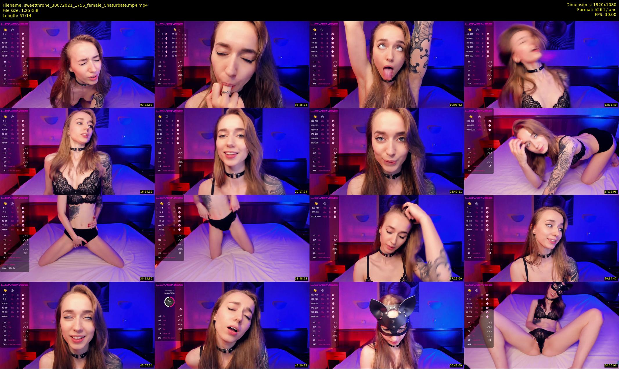 sweetthrone — 58 minute Chaturbate couple cam show recording, 1080p, Jul 30, 2021