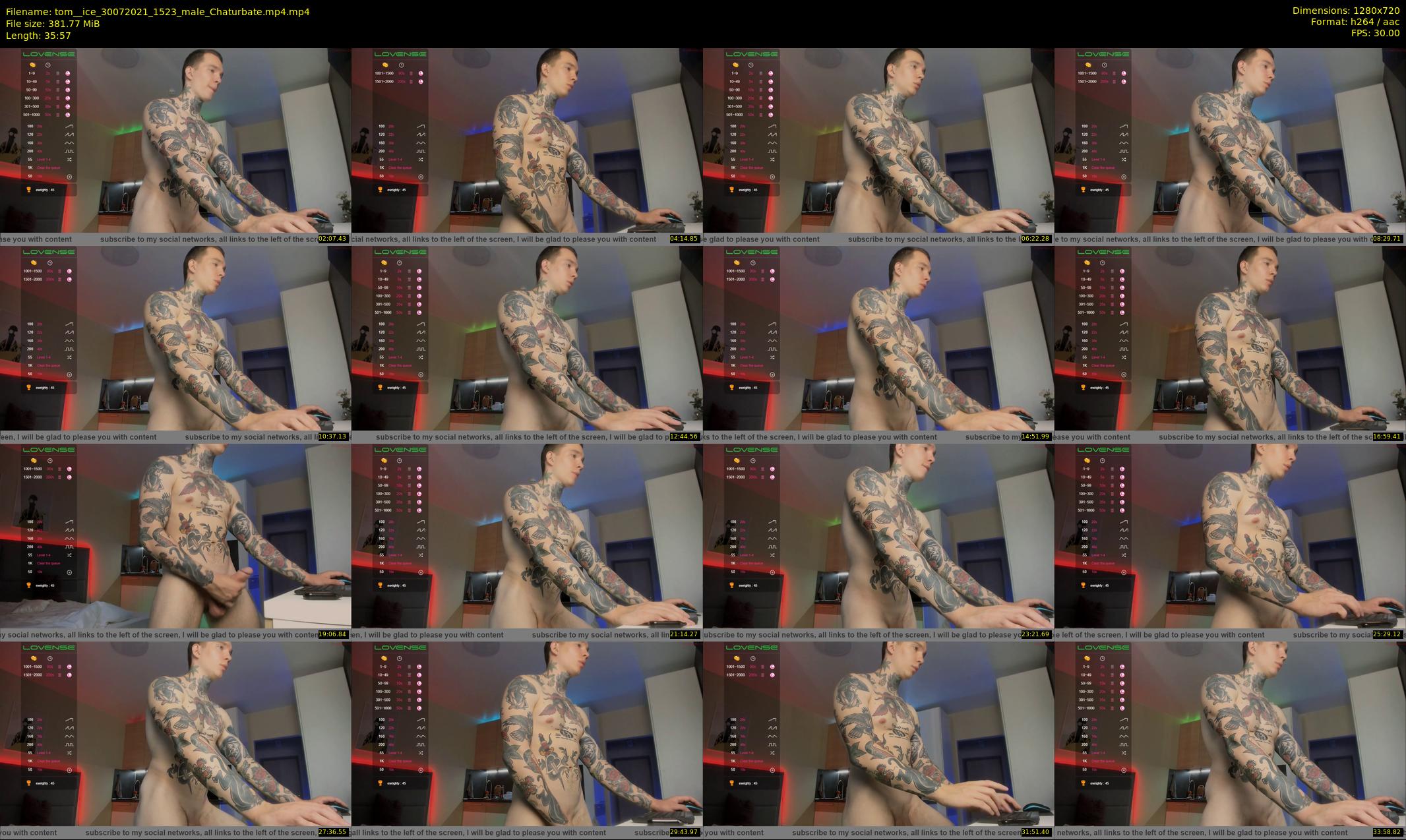 tom__ice — 36 minute Chaturbate male cam show recording, 720p, Jul 30, 2021