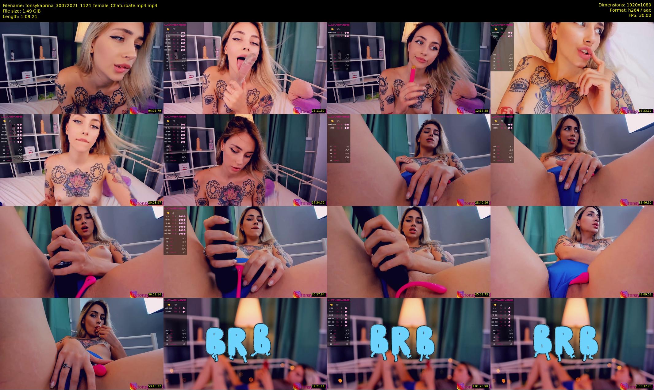 tonsykaprina — 70 minute Chaturbate couple cam show recording, 1080p, Jul 30, 2021