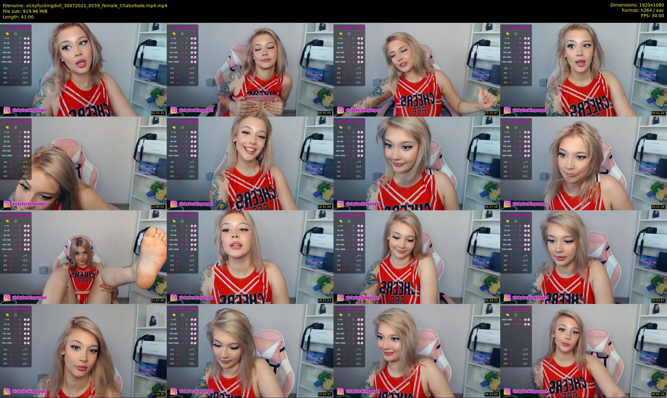 vickyfuckingdoll — 41 minute Chaturbate female cam show recording, 1080p, Jul 30, 2021