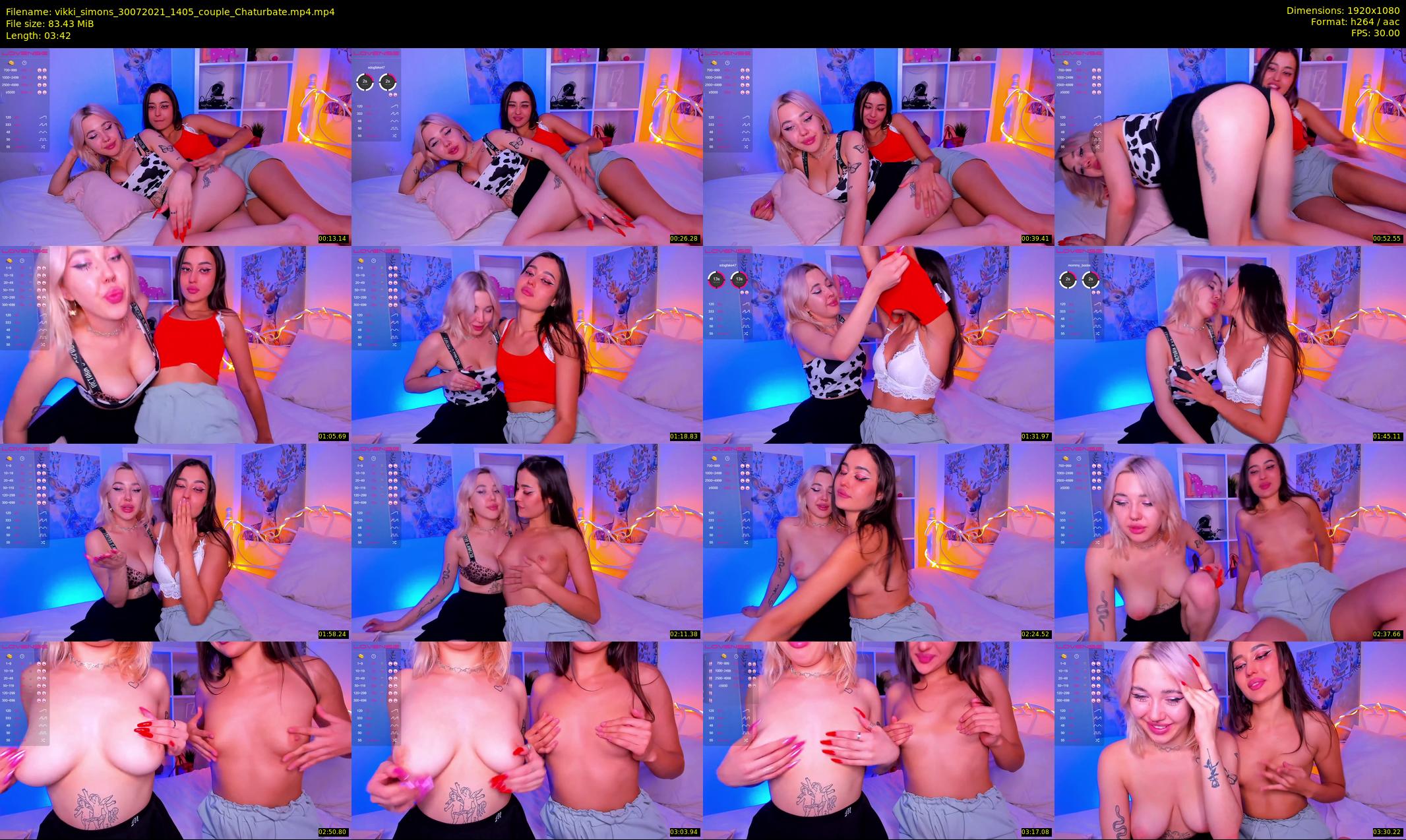 vikki_simons — 4 minute Chaturbate couple cam show recording, 1080p, Jul 30, 2021