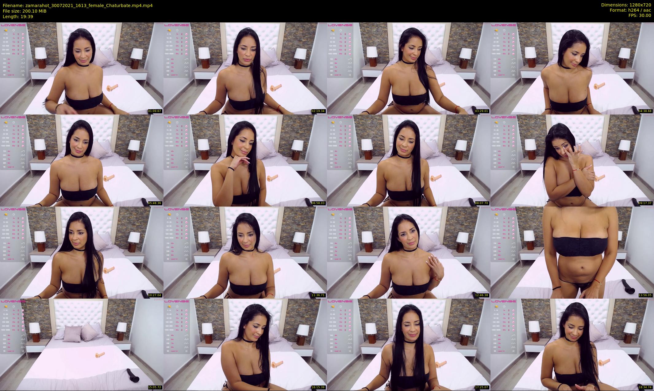 zamarahot — 20 minute Chaturbate female cam show recording, 720p, Jul 30, 2021