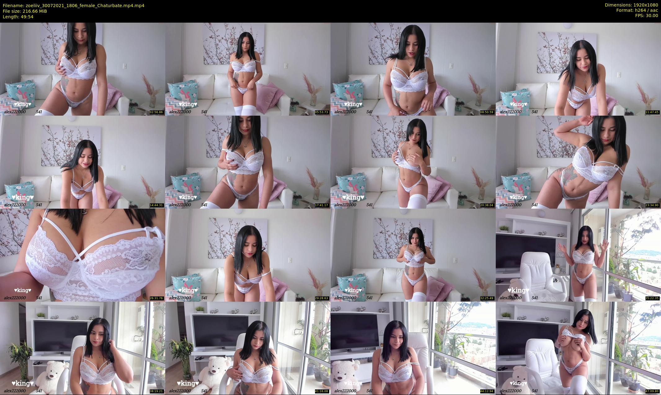 zoeliiv — 50 minute Chaturbate female cam show recording, 1080p, Jul 30, 2021