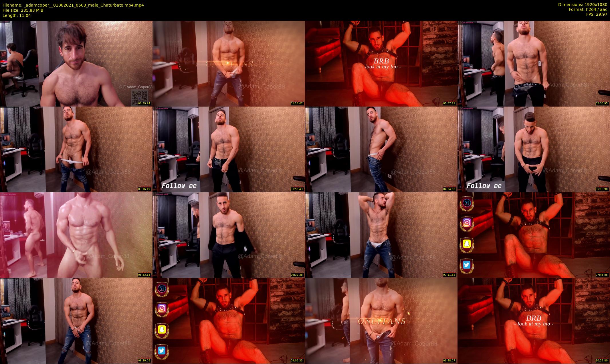 _adamcoper_ — 12 minute Chaturbate male cam show recording, 1080p, Aug 1, 2021