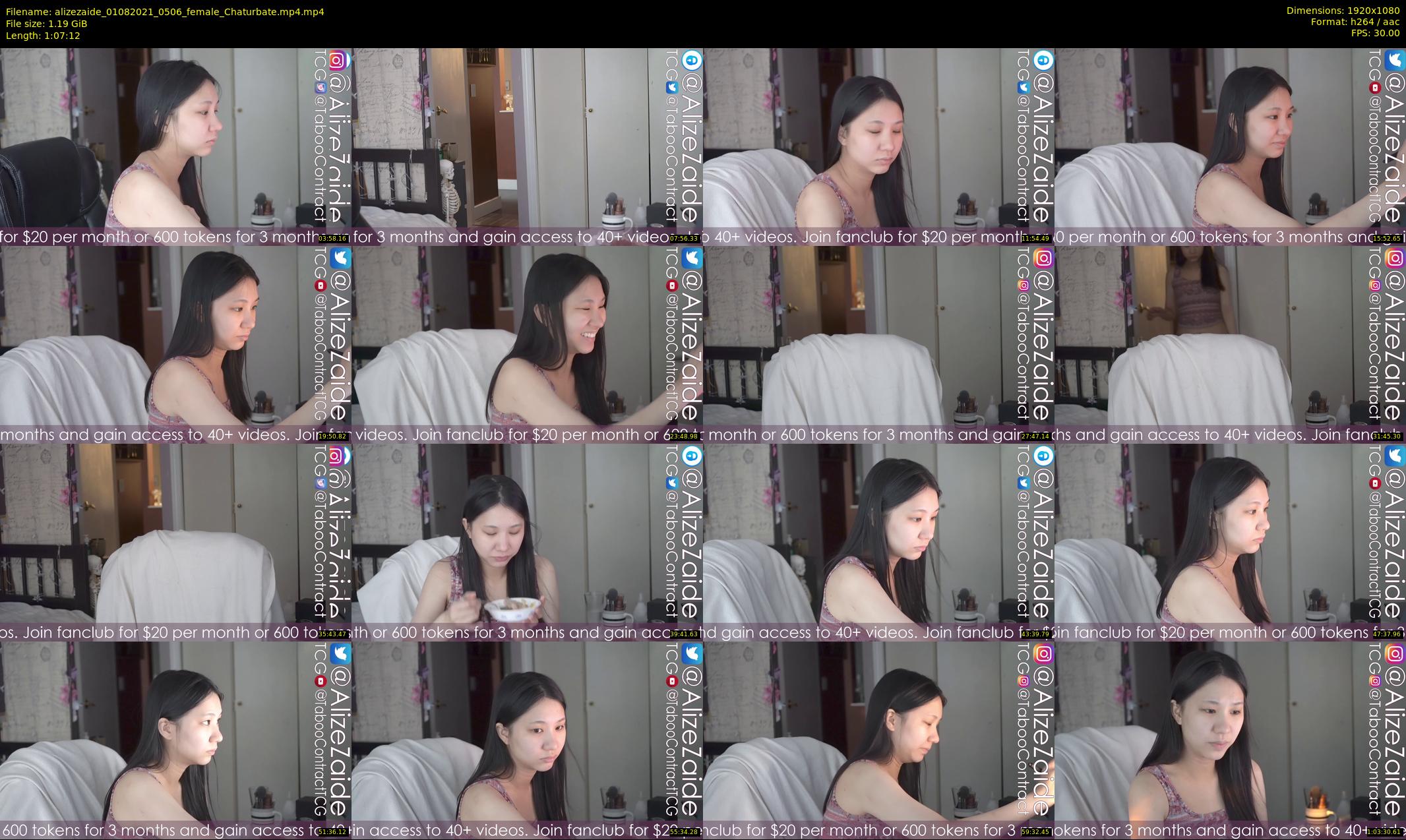 alizezaide — 68 minute Chaturbate female cam show recording, 1080p, Aug 1, 2021