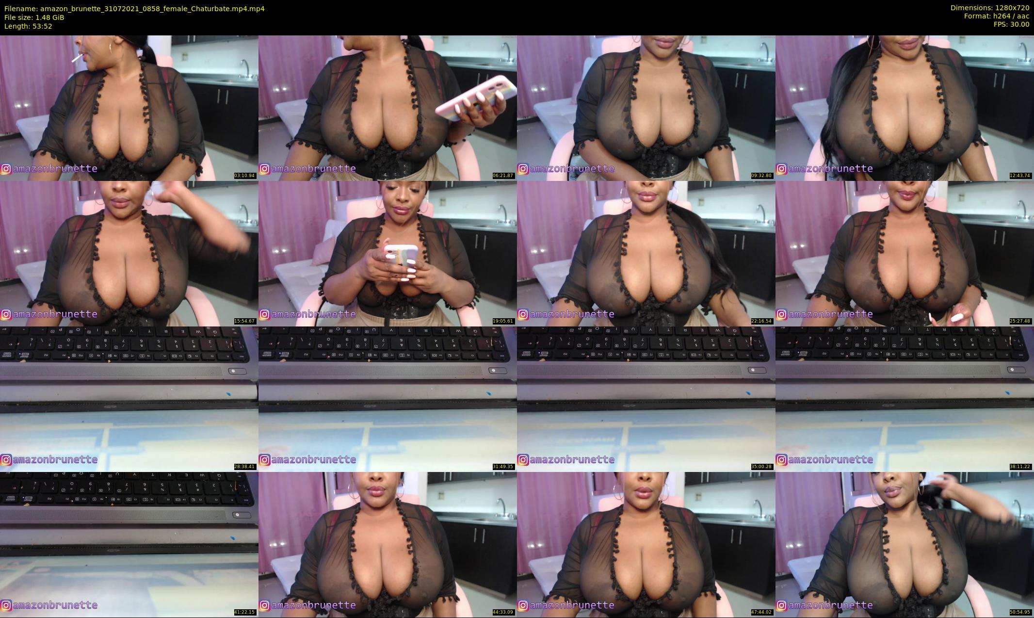 amazon_brunette — 54 minute Chaturbate female cam show recording, 720p, Jul 31, 2021