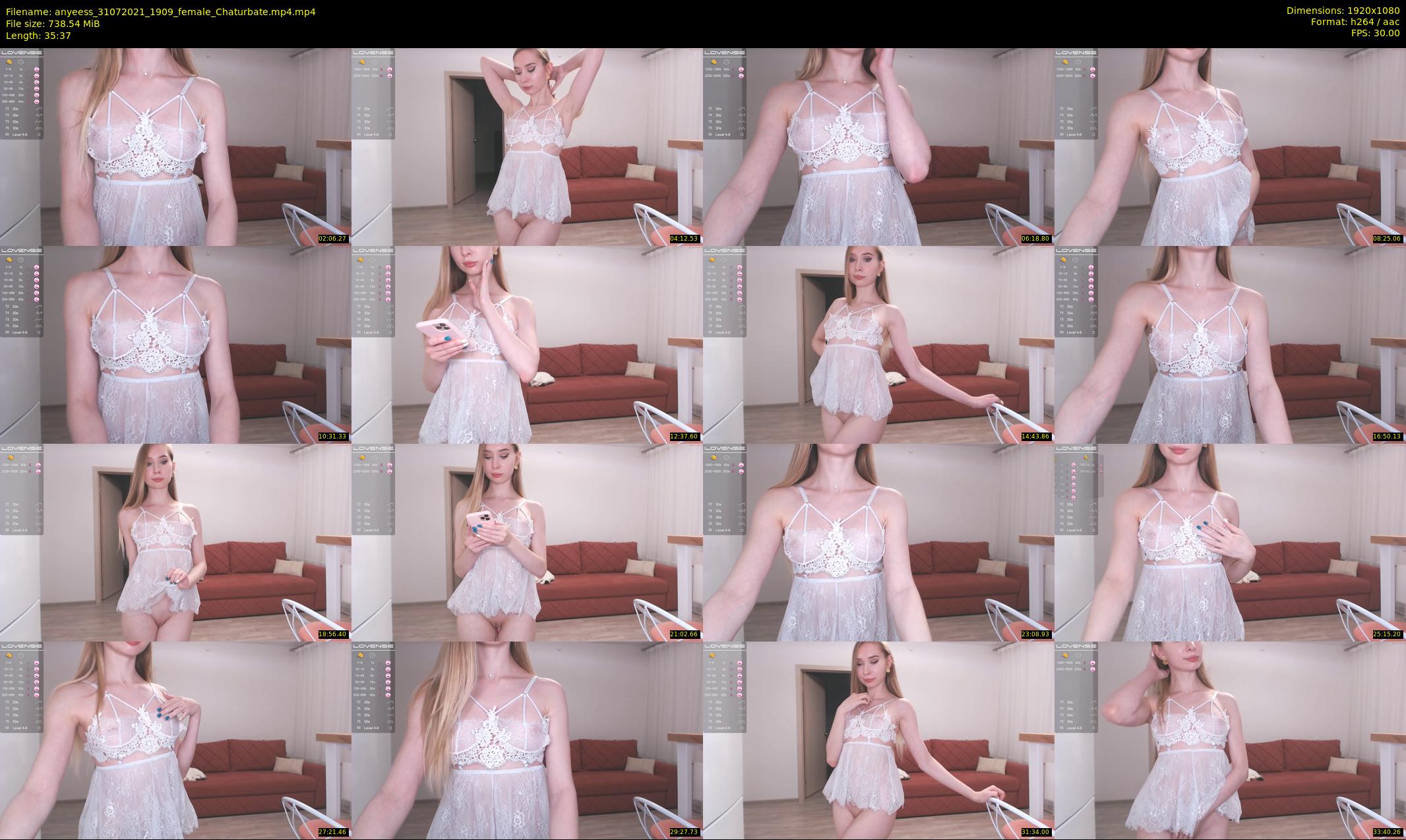 anyeess — 36 minute Chaturbate female cam show recording, 1080p, Jul 31, 2021