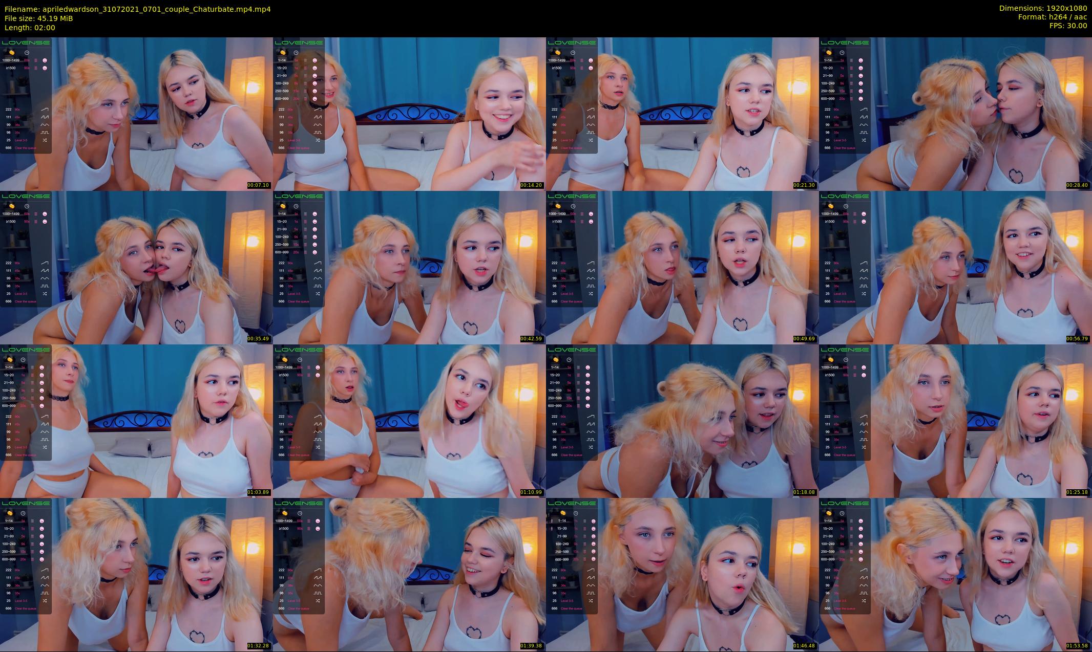 apriledwardson — 2 minute Chaturbate couple cam show recording, 1080p, Jul 31, 2021