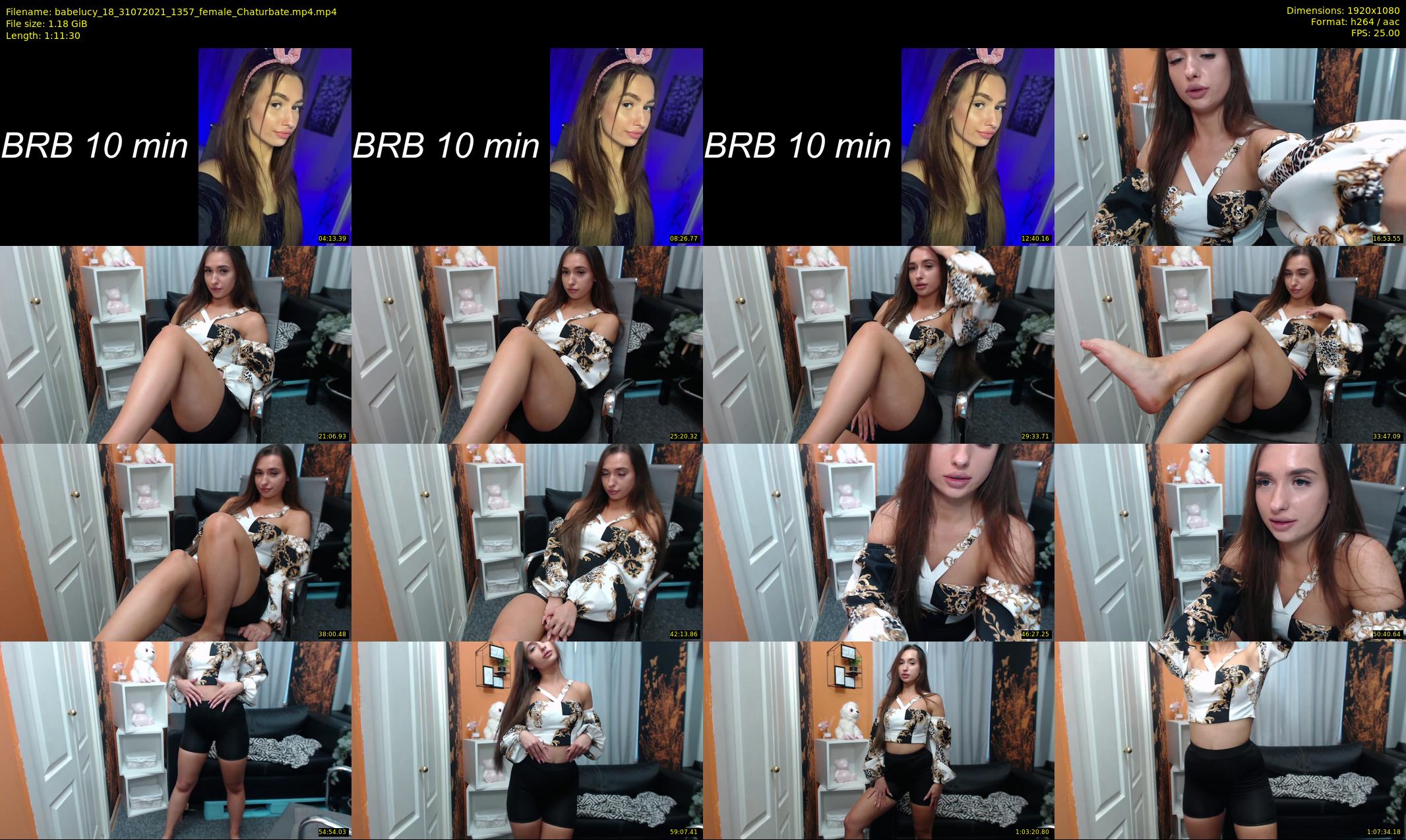babelucy_18 — 72 minute Chaturbate female cam show recording, 1080p, Jul 31, 2021