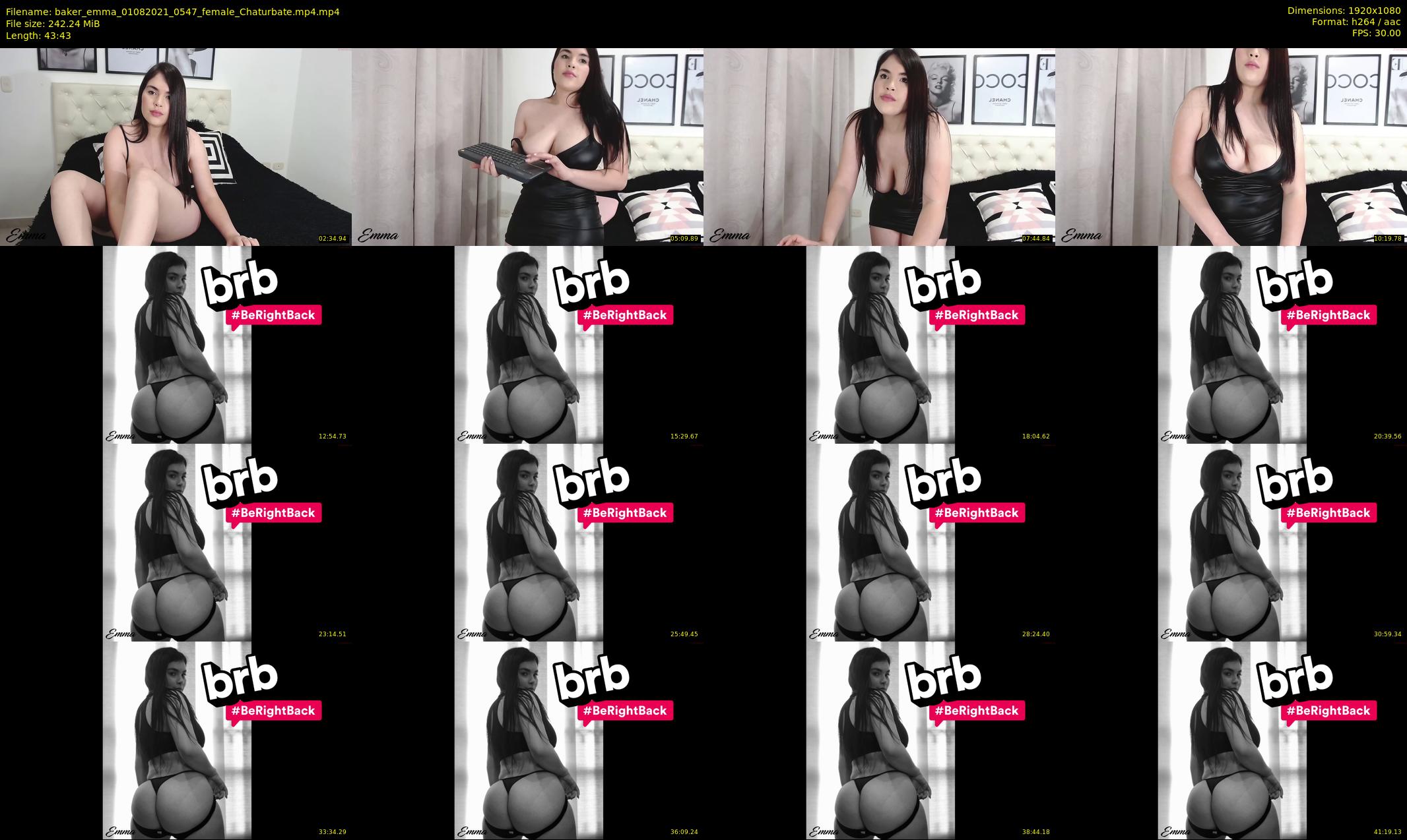 baker_emma — 44 minute Chaturbate female cam show recording, 1080p, Aug 1, 2021