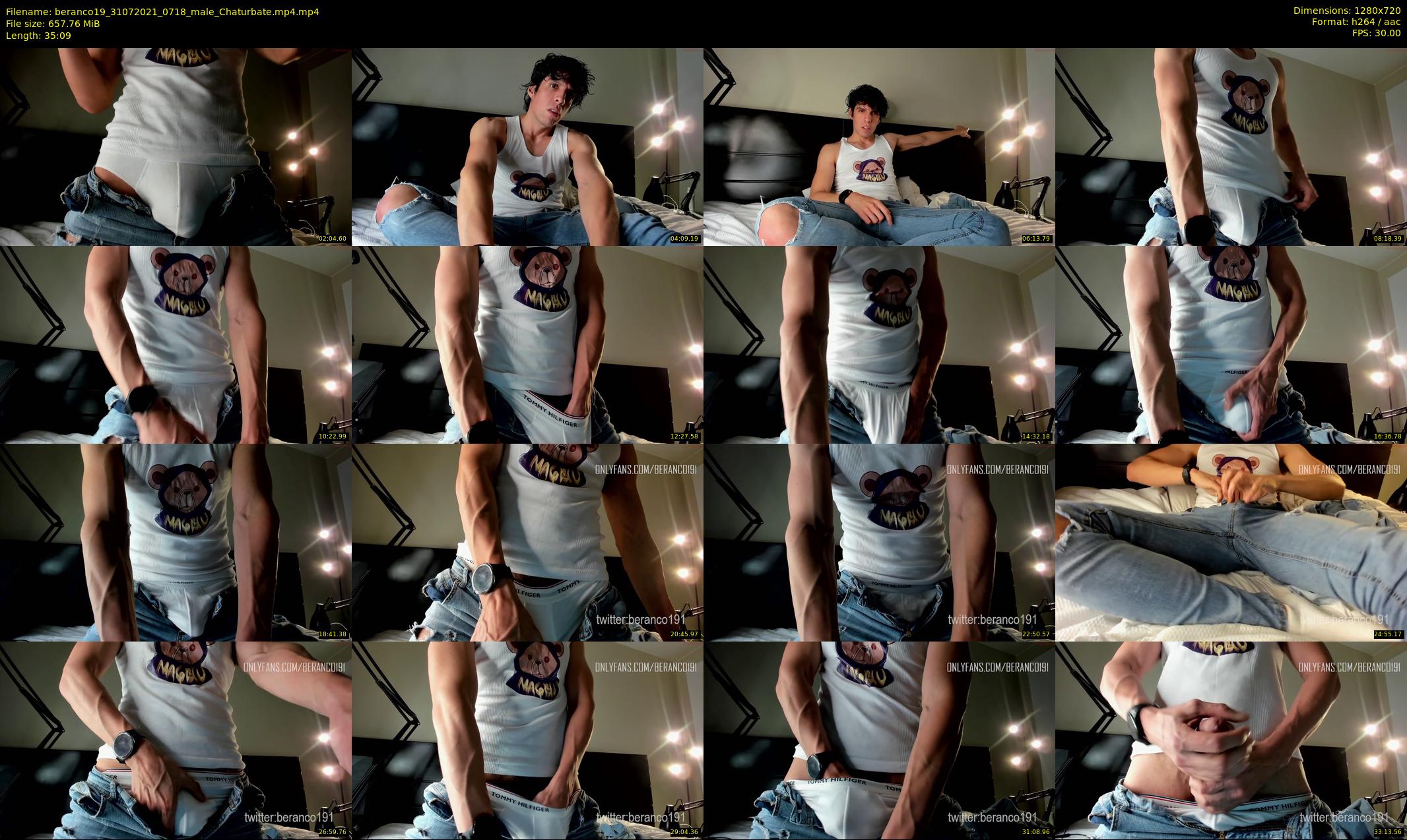 beranco19 — 36 minute Chaturbate male cam show recording, 720p, Jul 31, 2021