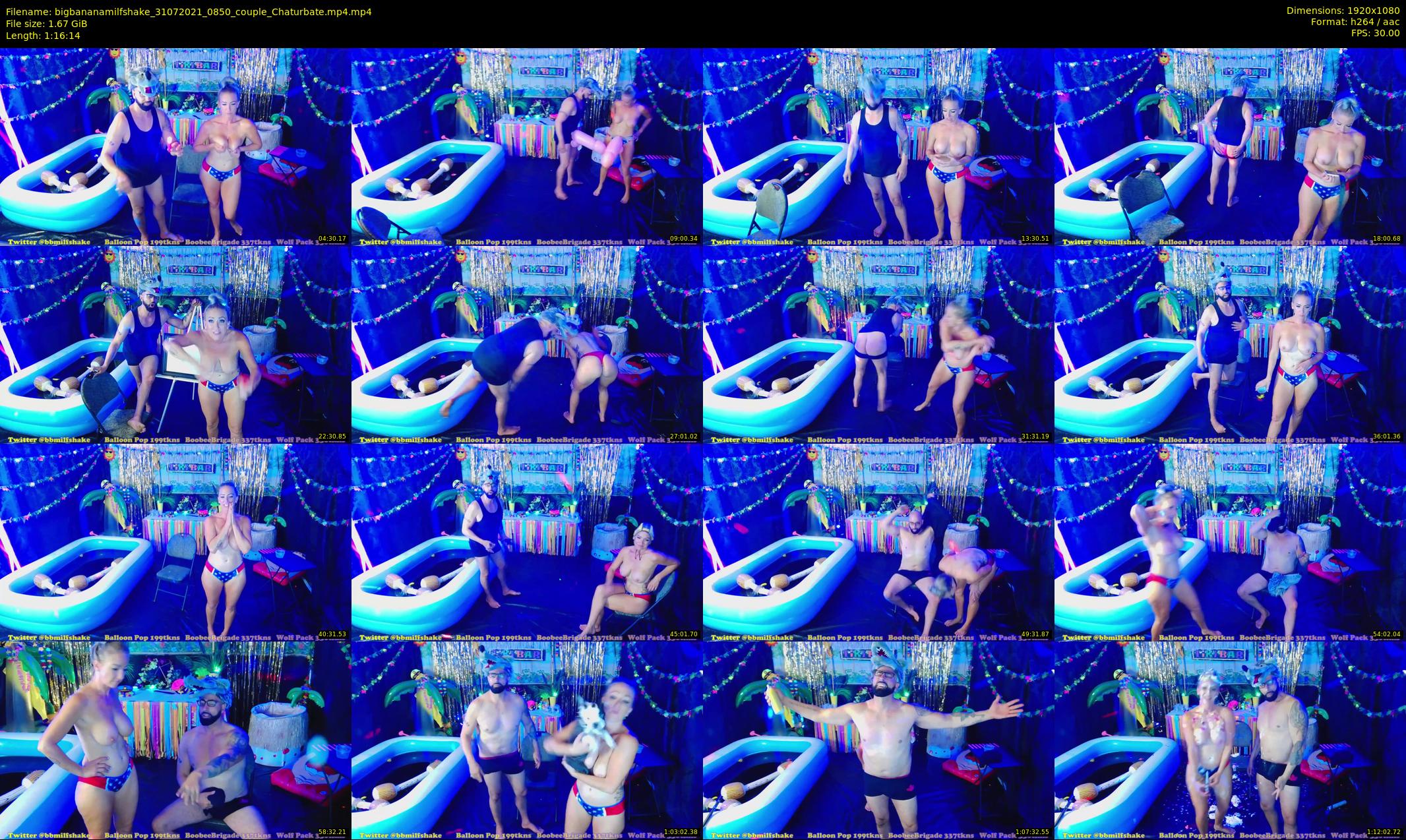 bigbananamilfshake — 77 minute Chaturbate couple cam show recording, 1080p, Jul 31, 2021