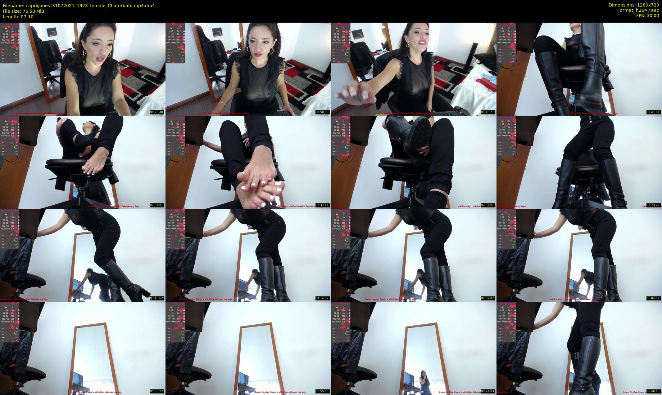 capriijones — 8 minute Chaturbate female cam show recording, 720p, Jul 31, 2021