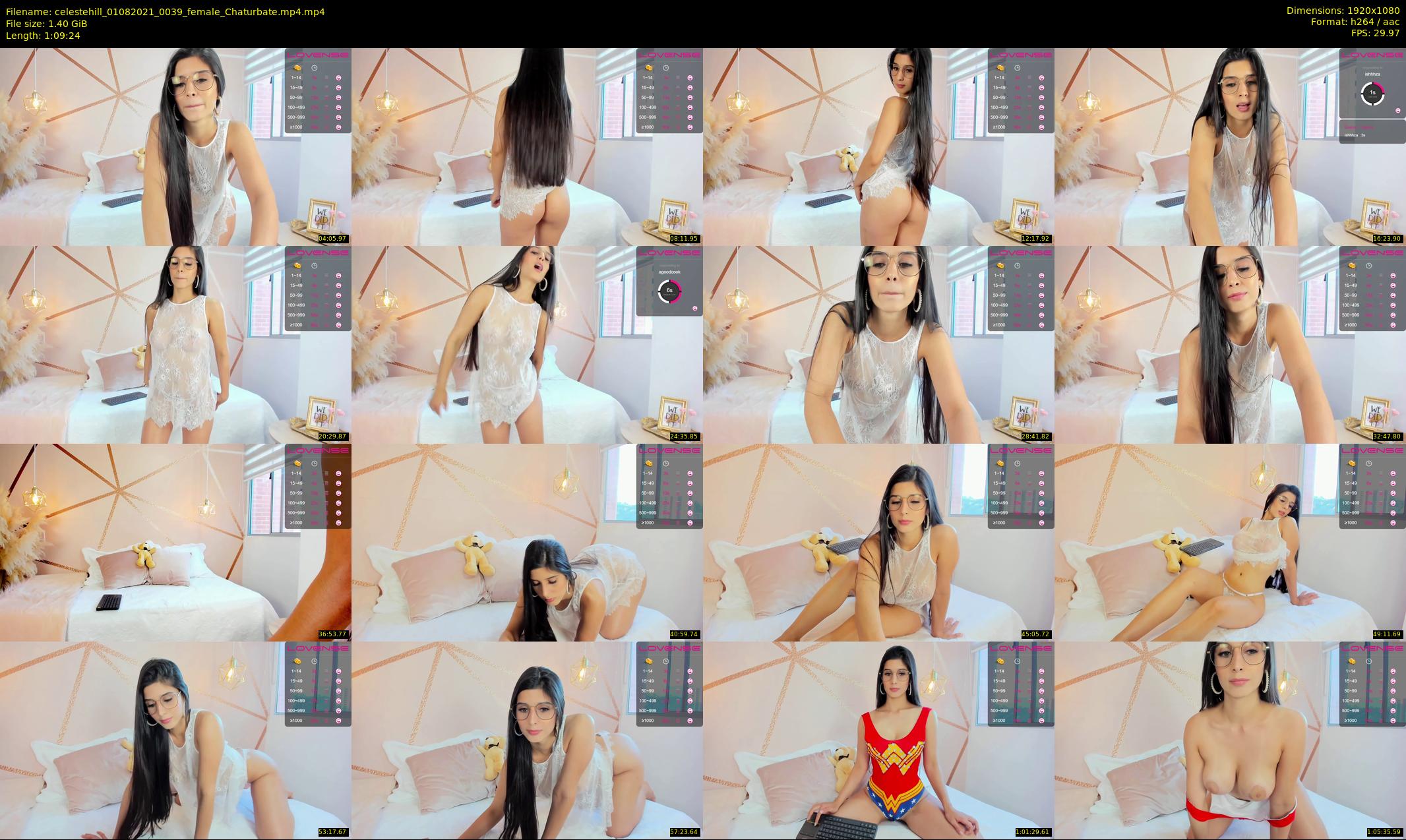 celestehill — 70 minute Chaturbate female cam show recording, 1080p, Aug 1, 2021