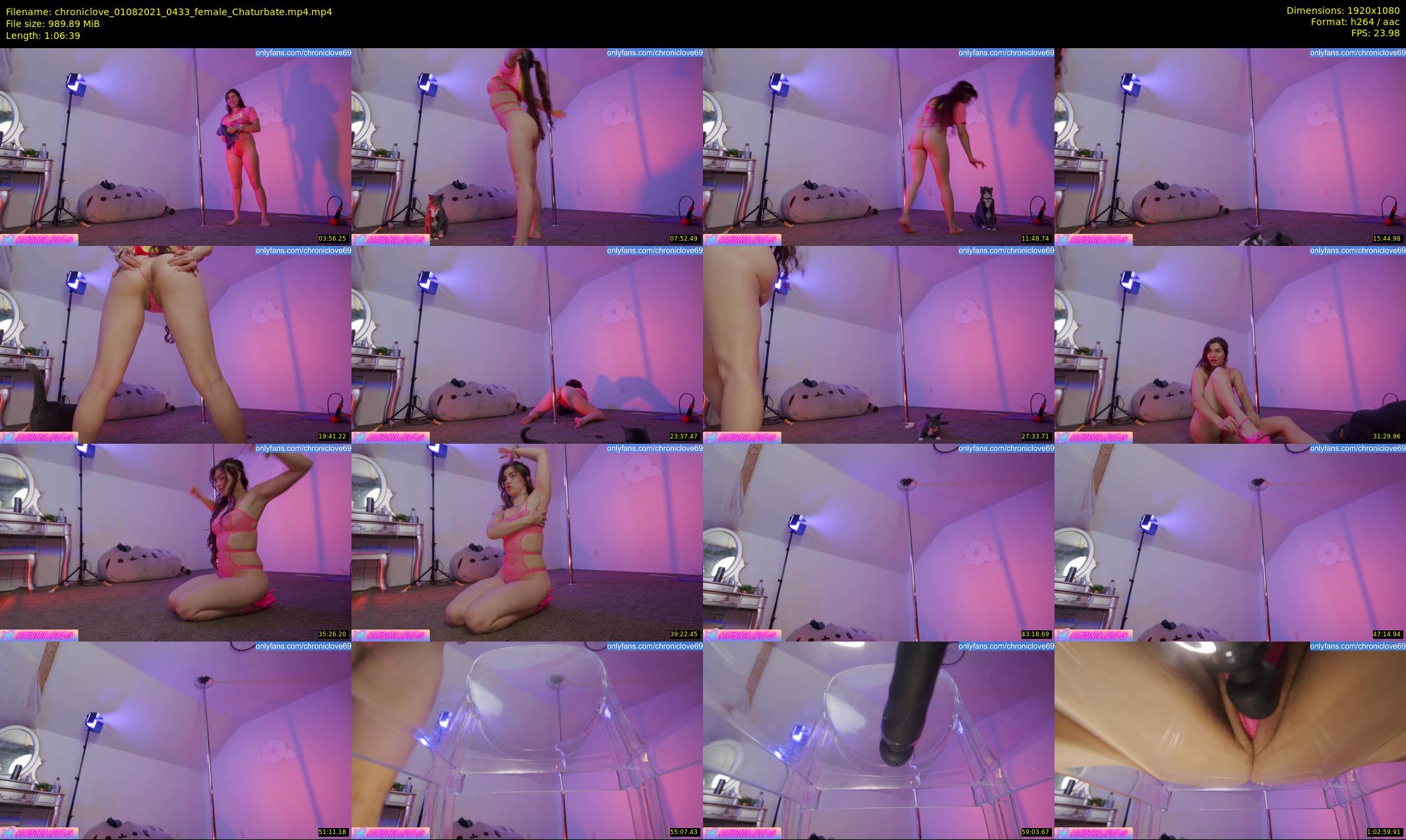 chroniclove — 67 minute Chaturbate female cam show recording, 1080p, Aug 1, 2021