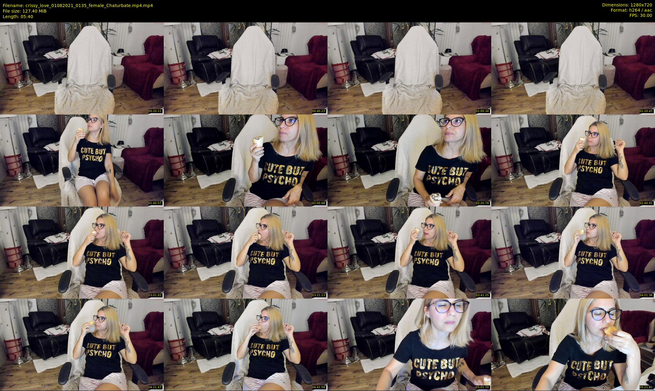 crissy_love — 6 minute Chaturbate female cam show recording, 720p, Aug 1, 2021