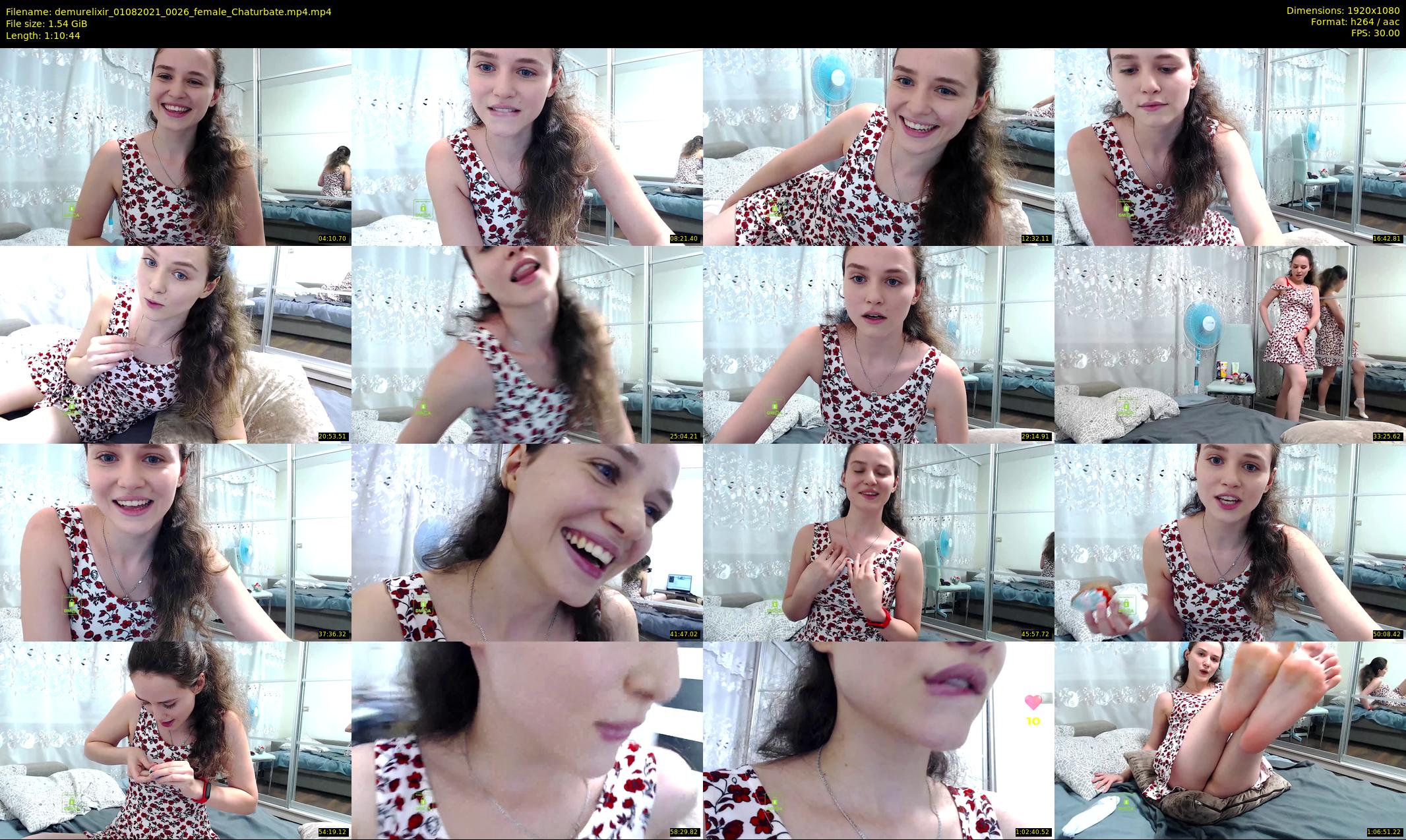 demurelixir — 71 minute Chaturbate female cam show recording, 1080p, Aug 1, 2021