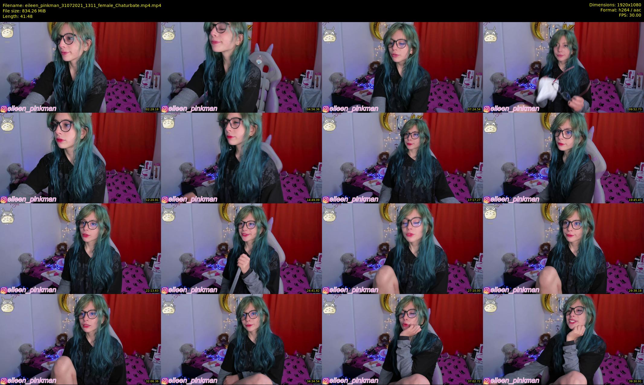 eileen_pinkman — 42 minute Chaturbate female cam show recording, 1080p, Jul 31, 2021