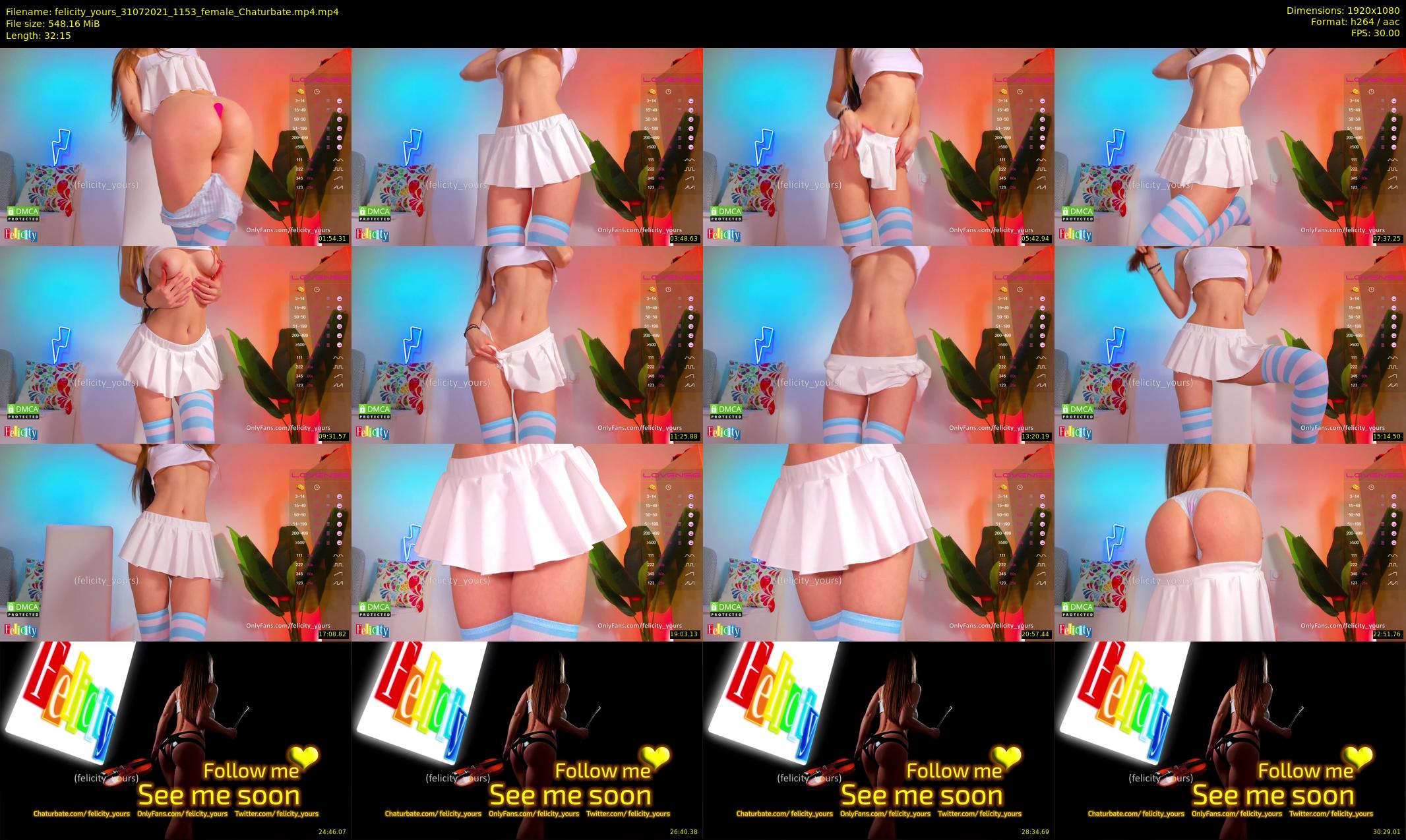 felicity_yours — 33 minute Chaturbate female cam show recording, 1080p, Jul 31, 2021
