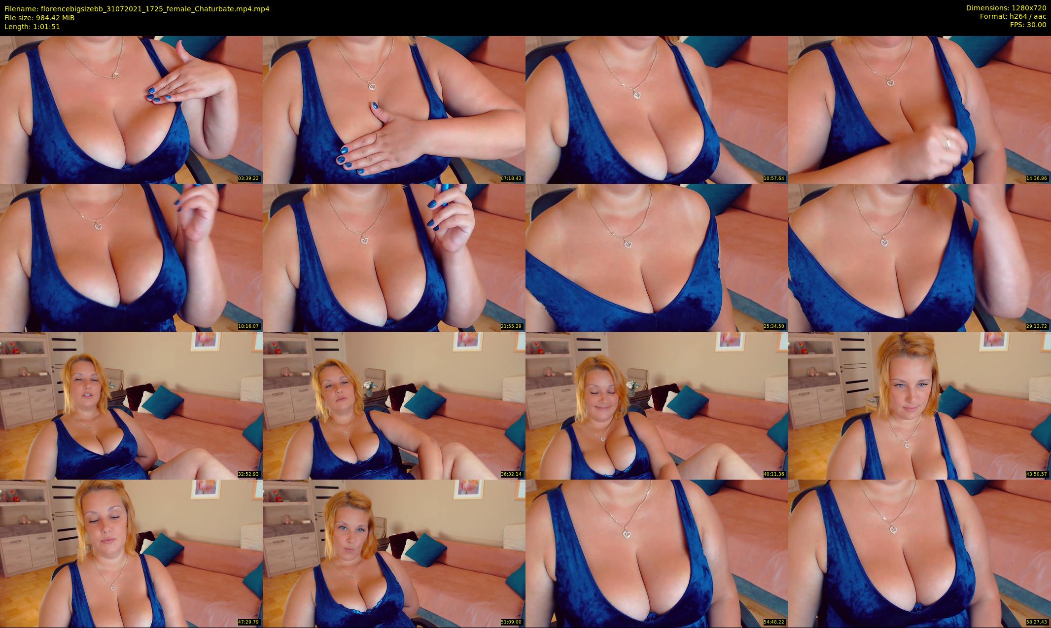 florencebigsizebb — 62 minute Chaturbate female cam show recording, 720p, Jul 31, 2021