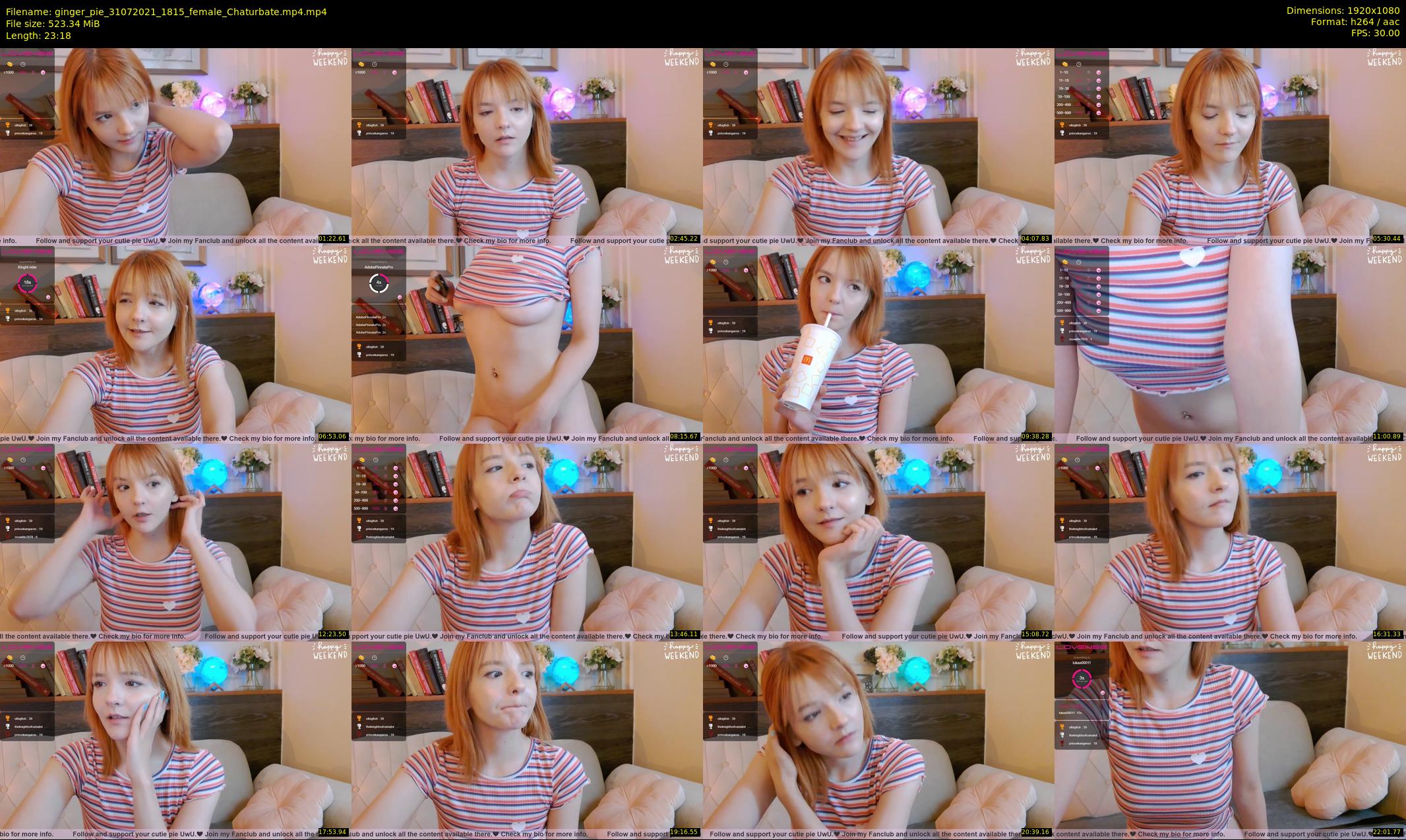 ginger_pie — 24 minute Chaturbate female cam show recording, 1080p, Jul 31, 2021
