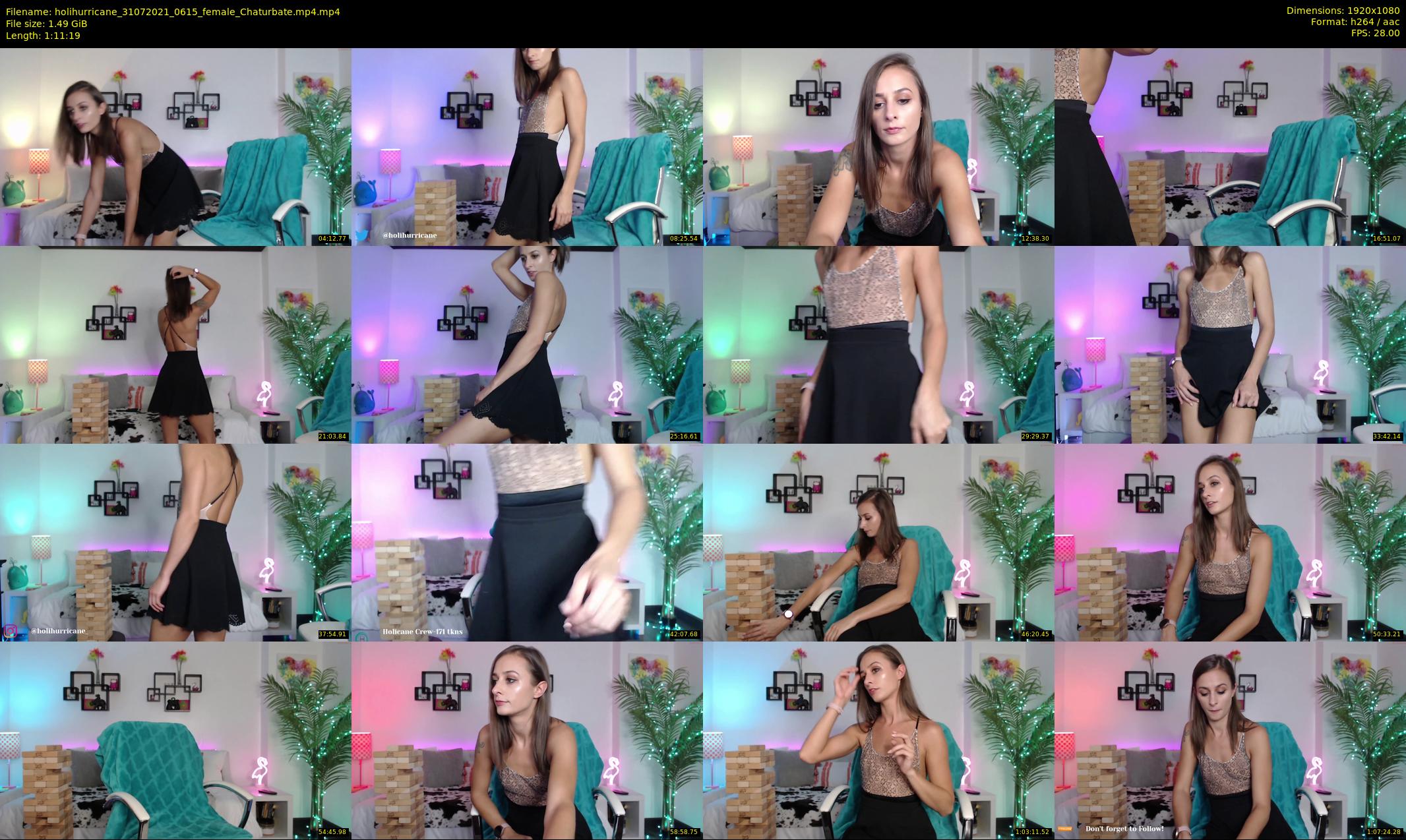 holihurricane — 72 minute Chaturbate female cam show recording, 1080p, Jul 31, 2021