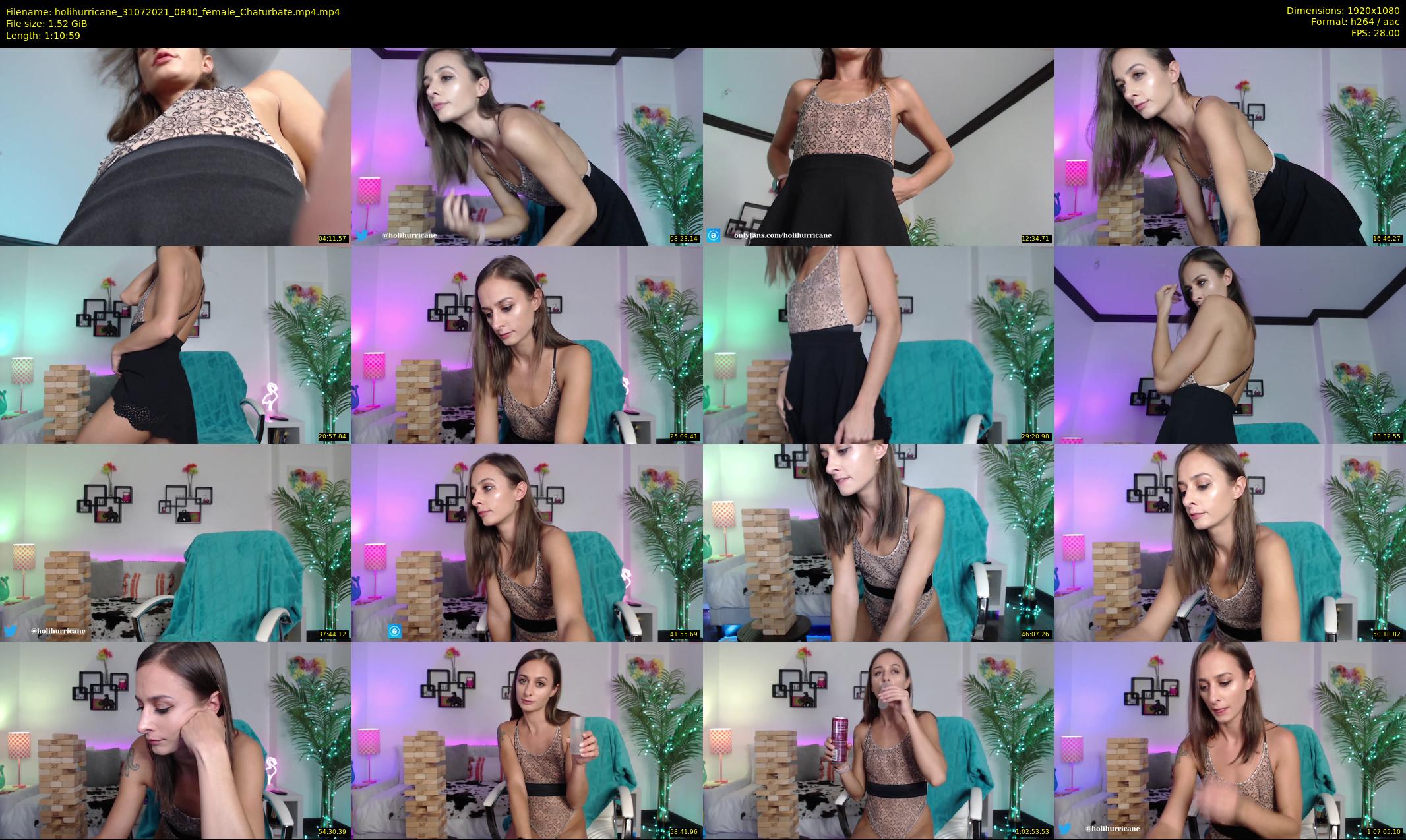 holihurricane — 71 minute Chaturbate female cam show recording, 1080p, Jul 31, 2021