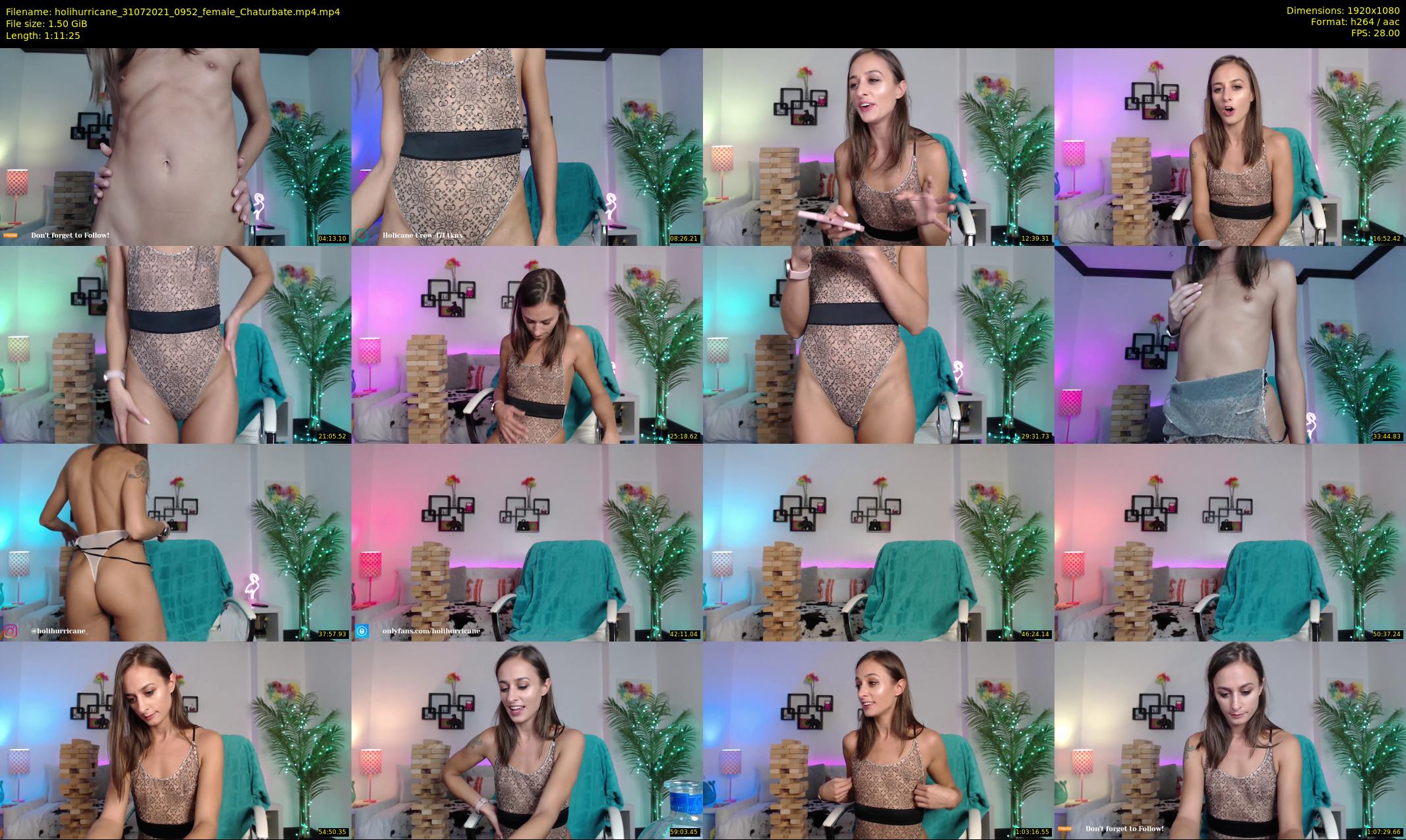 holihurricane — 72 minute Chaturbate female cam show recording, 1080p, Jul 31, 2021