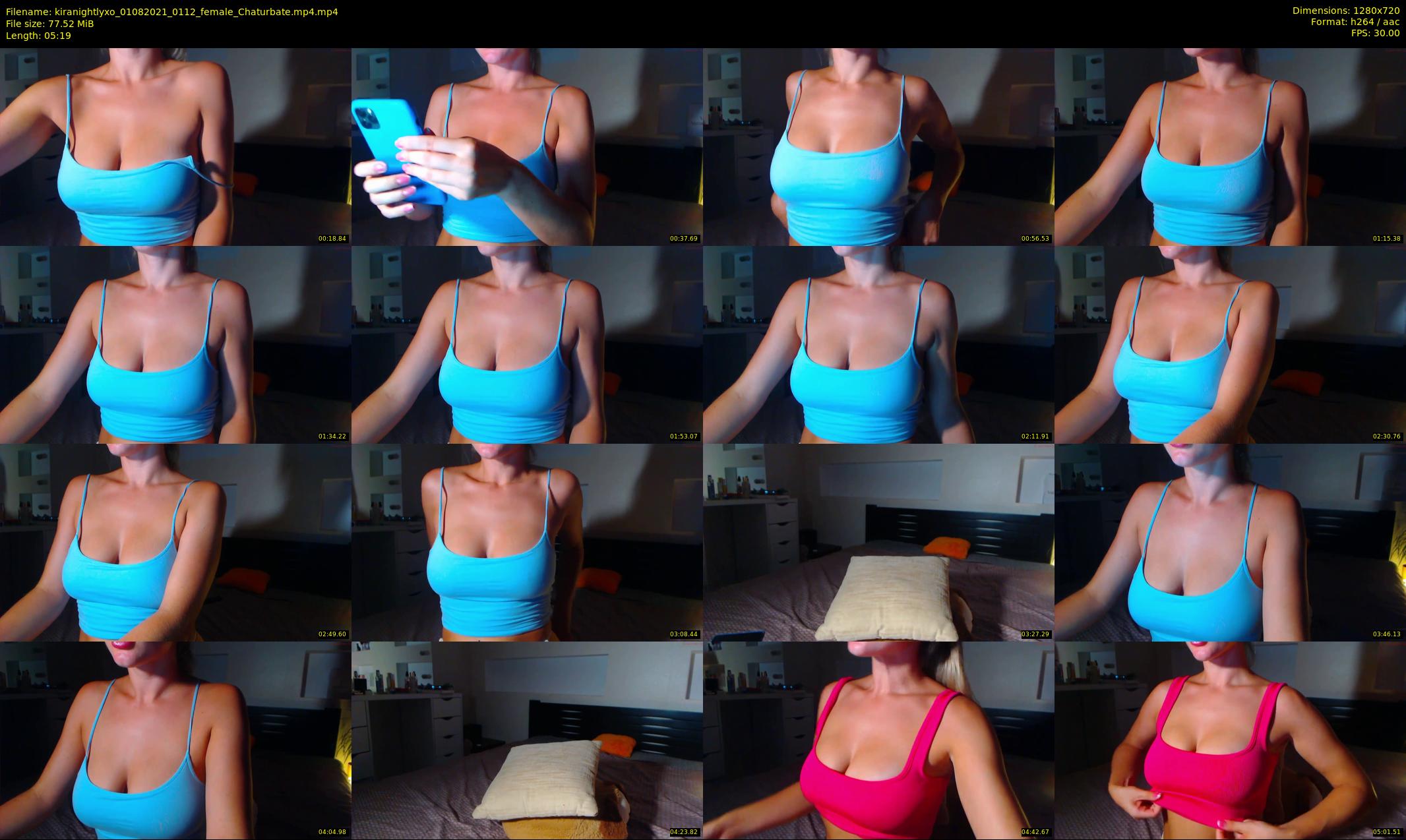 kiranightlyxo — 6 minute Chaturbate female cam show recording, 720p, Aug 1, 2021