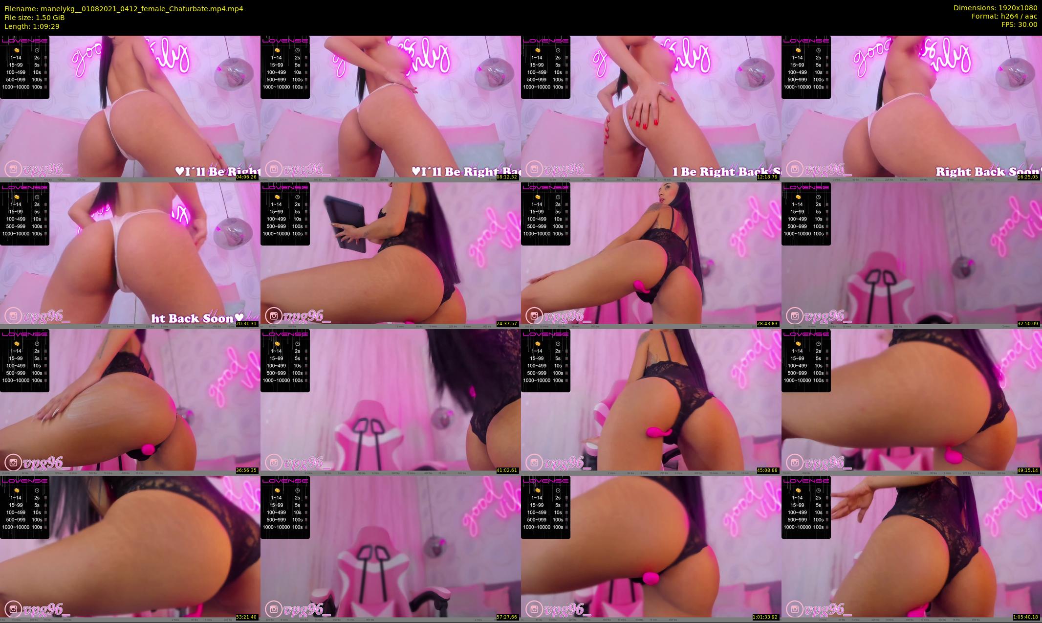 manelykg_ — 70 minute Chaturbate female cam show recording, 1080p, Aug 1, 2021