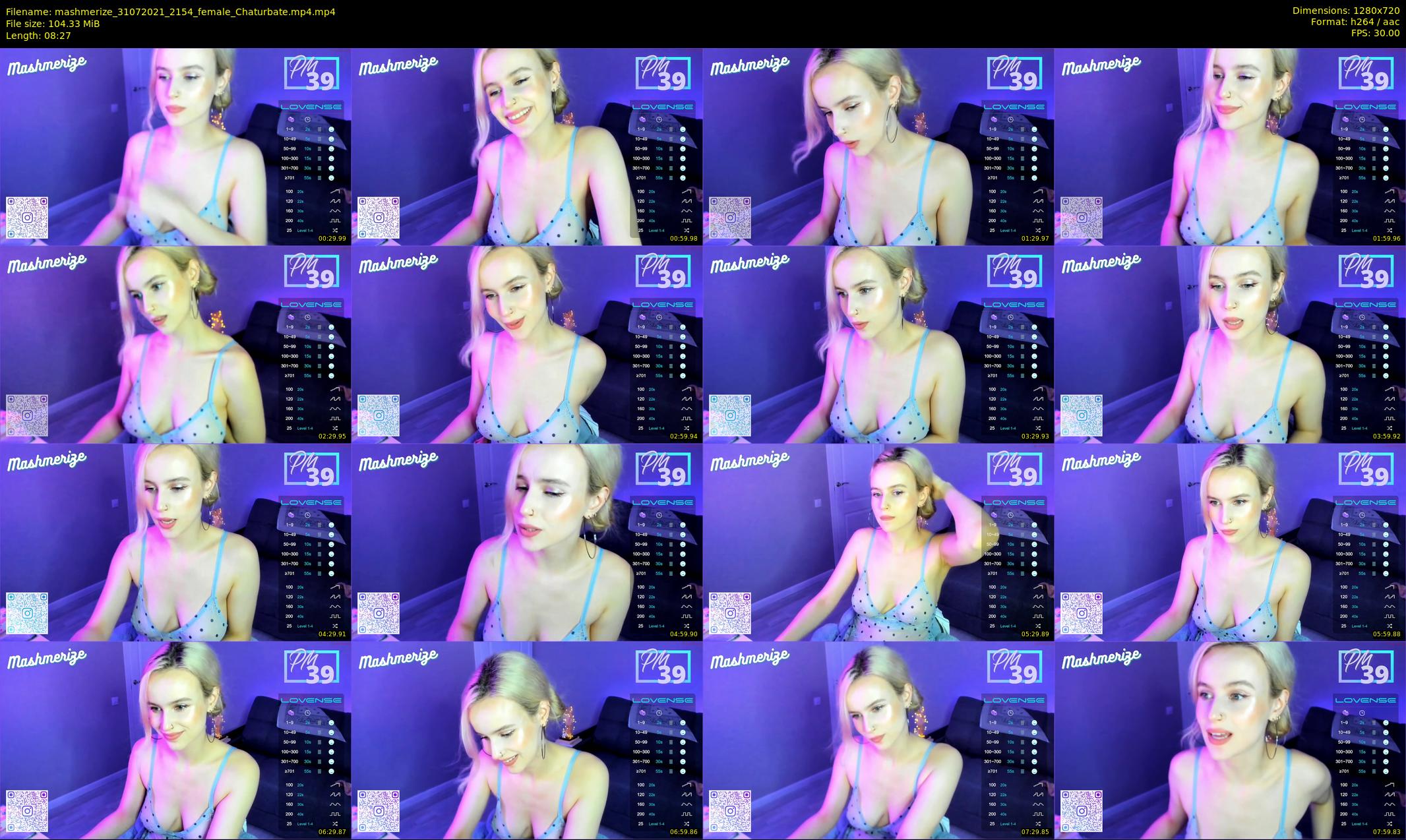 mashmerize — 9 minute Chaturbate female cam show recording, 720p, Jul 31, 2021
