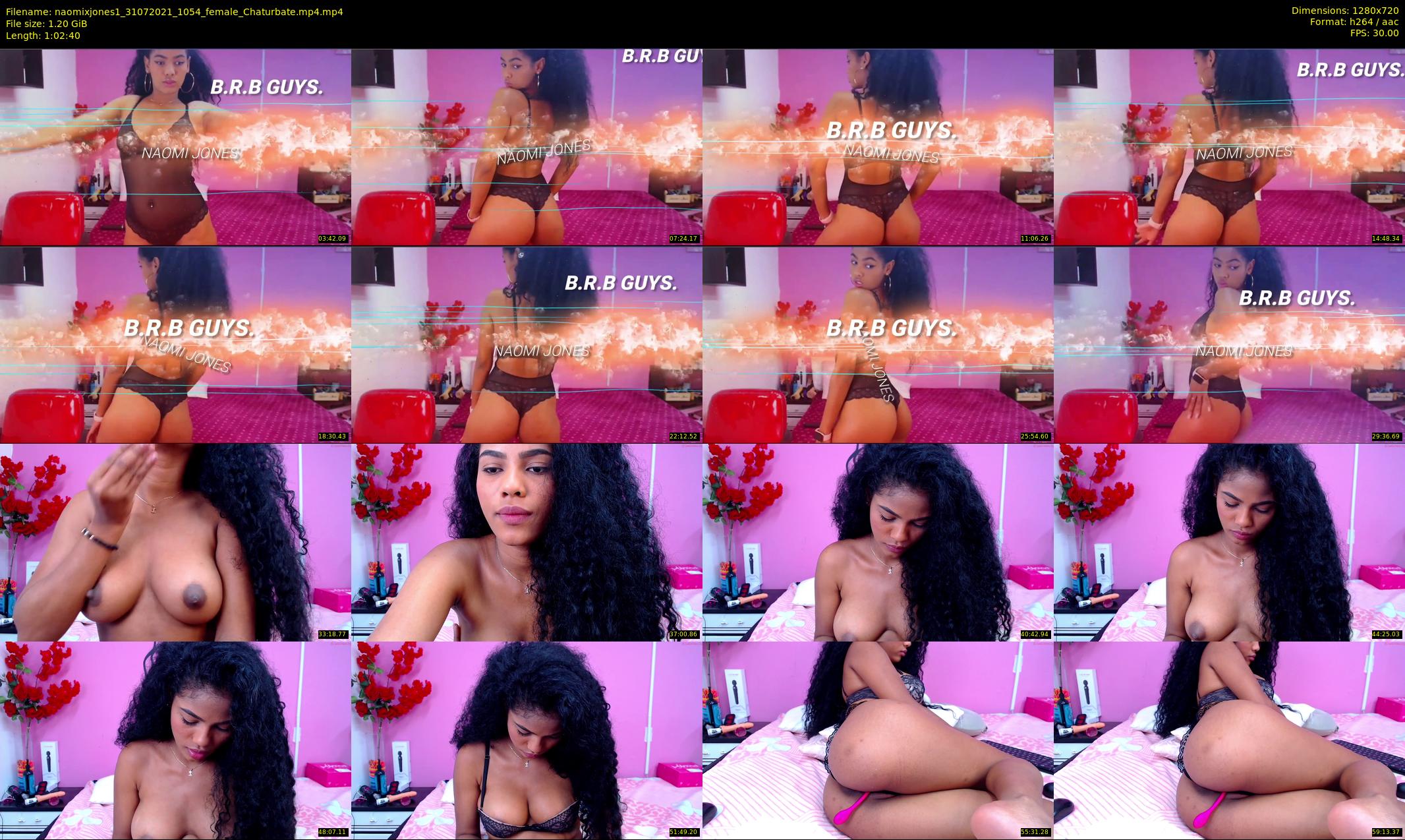 naomixjones1 — 63 minute Chaturbate female cam show recording, 720p, Jul 31, 2021