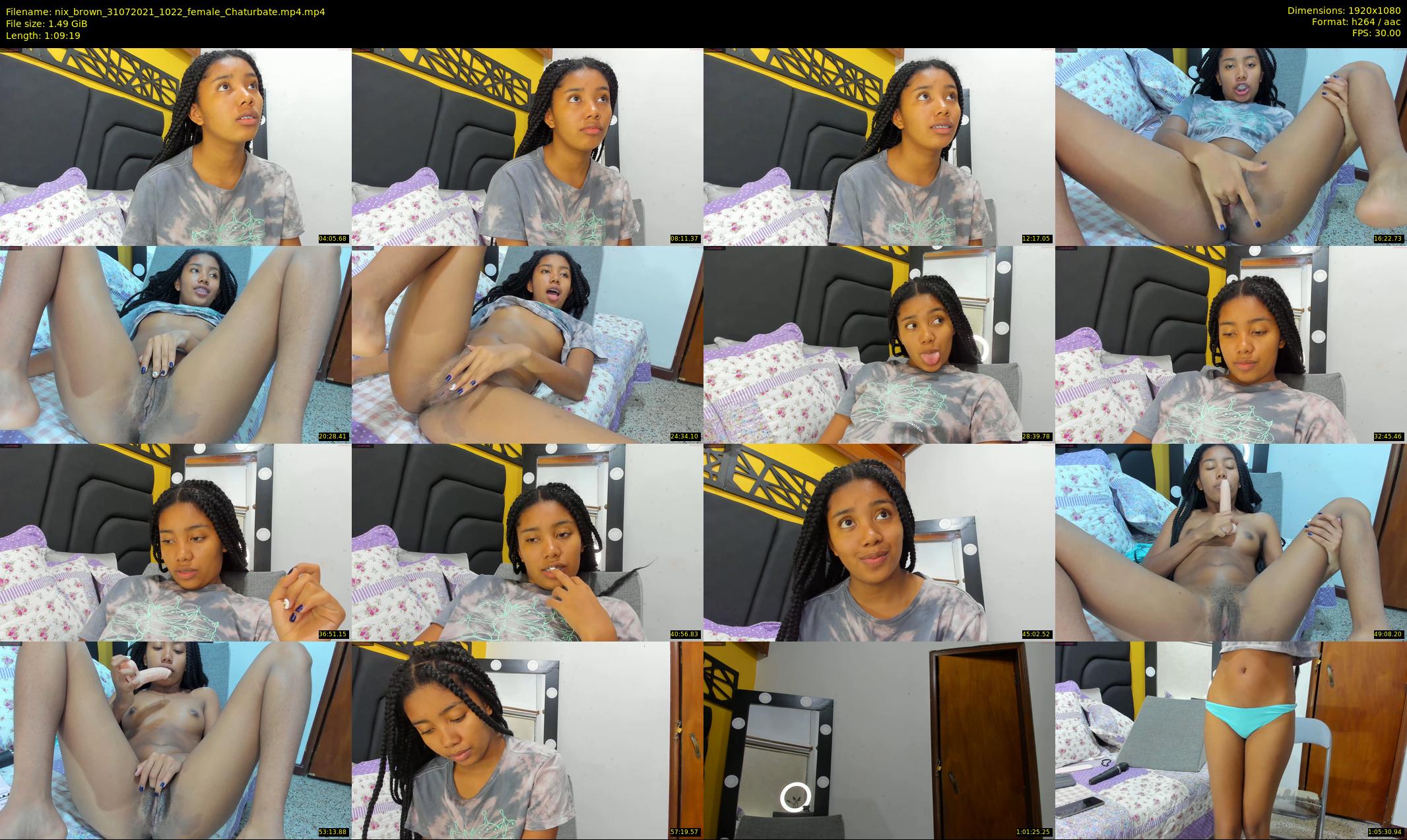 nix_brown — 70 minute Chaturbate female cam show recording, 1080p, Jul 31, 2021