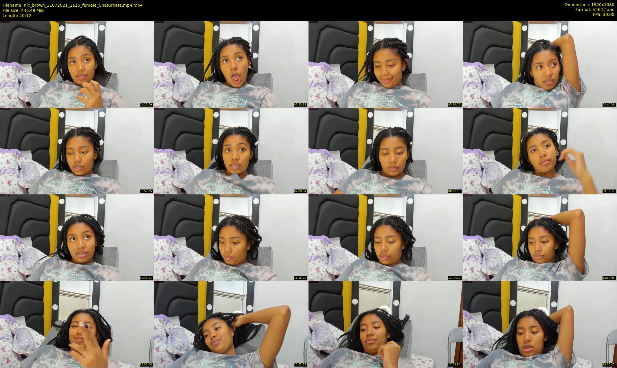 nix_brown — 21 minute Chaturbate female cam show recording, 1080p, Jul 31, 2021