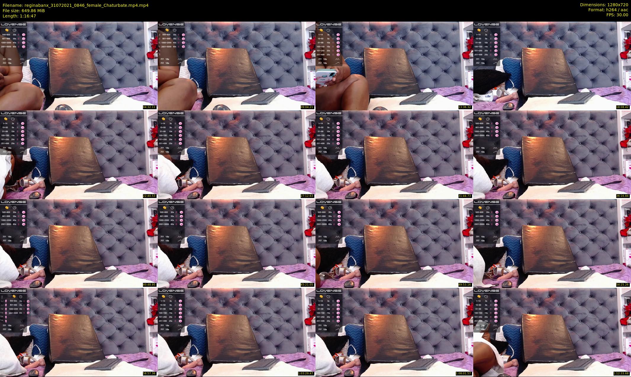 reginabanx — 77 minute Chaturbate female cam show recording, 720p, Jul 31, 2021