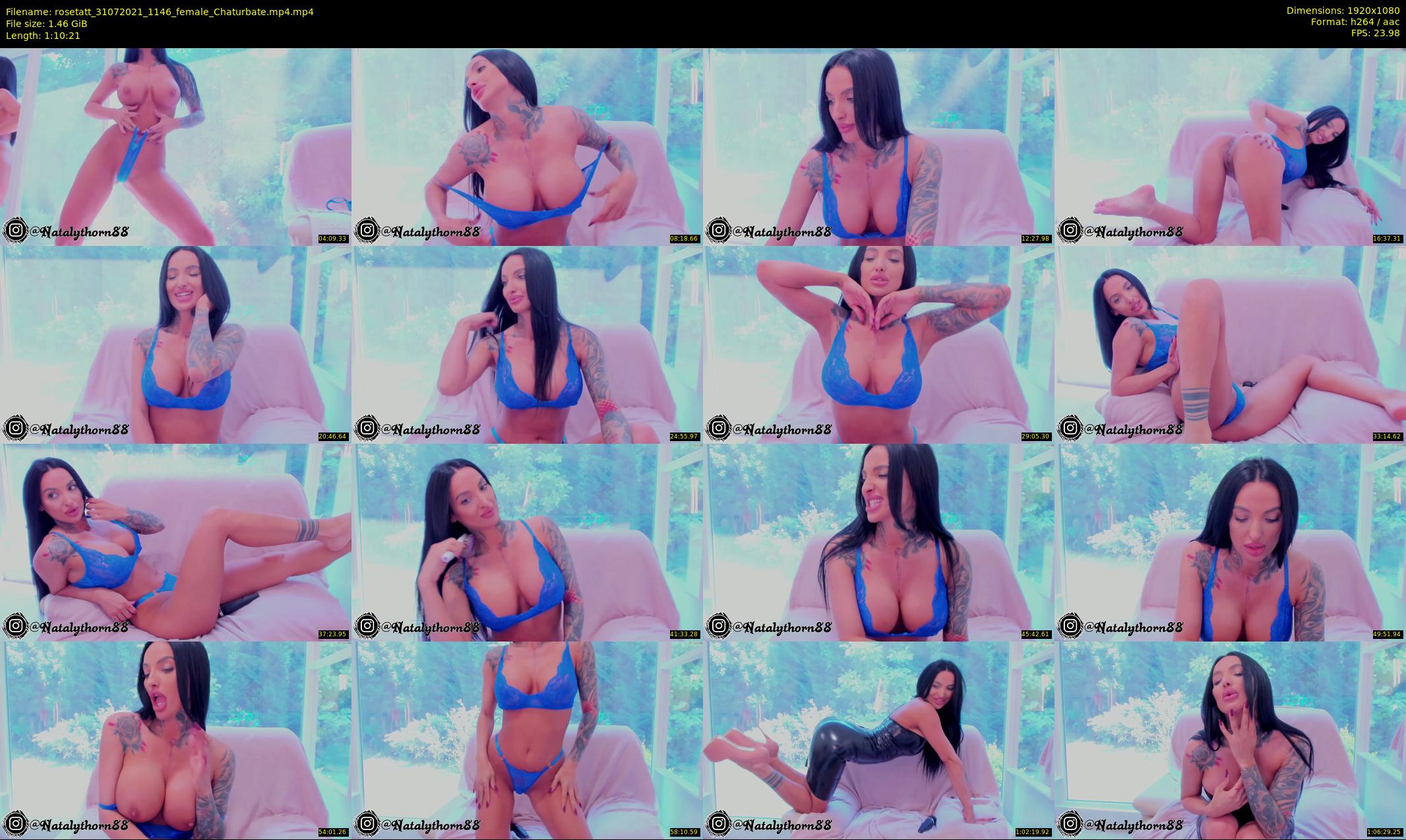 rosetatt — 71 minute Chaturbate female cam show recording, 1080p, Jul 31, 2021