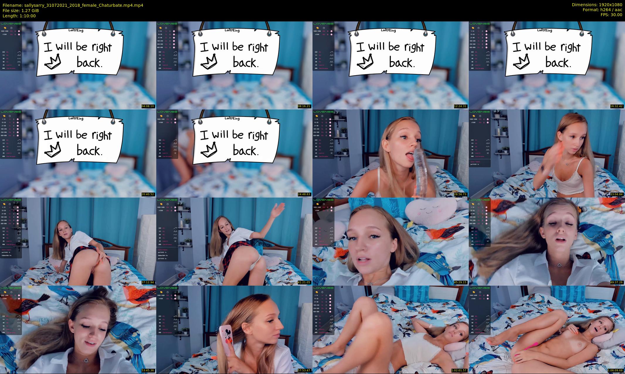 sallysarry — 70 minute Chaturbate couple cam show recording, 1080p, Jul 31, 2021