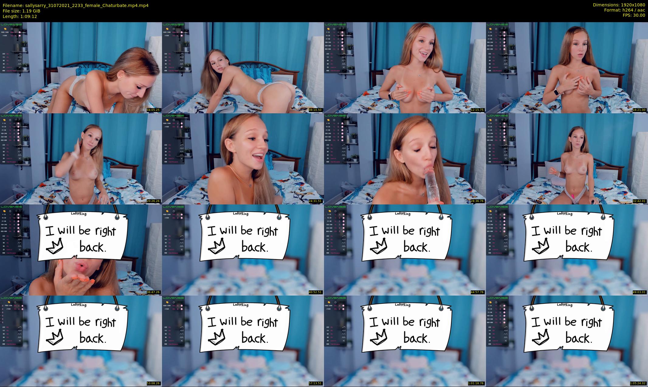 sallysarry — 70 minute Chaturbate couple cam show recording, 1080p, Jul 31, 2021