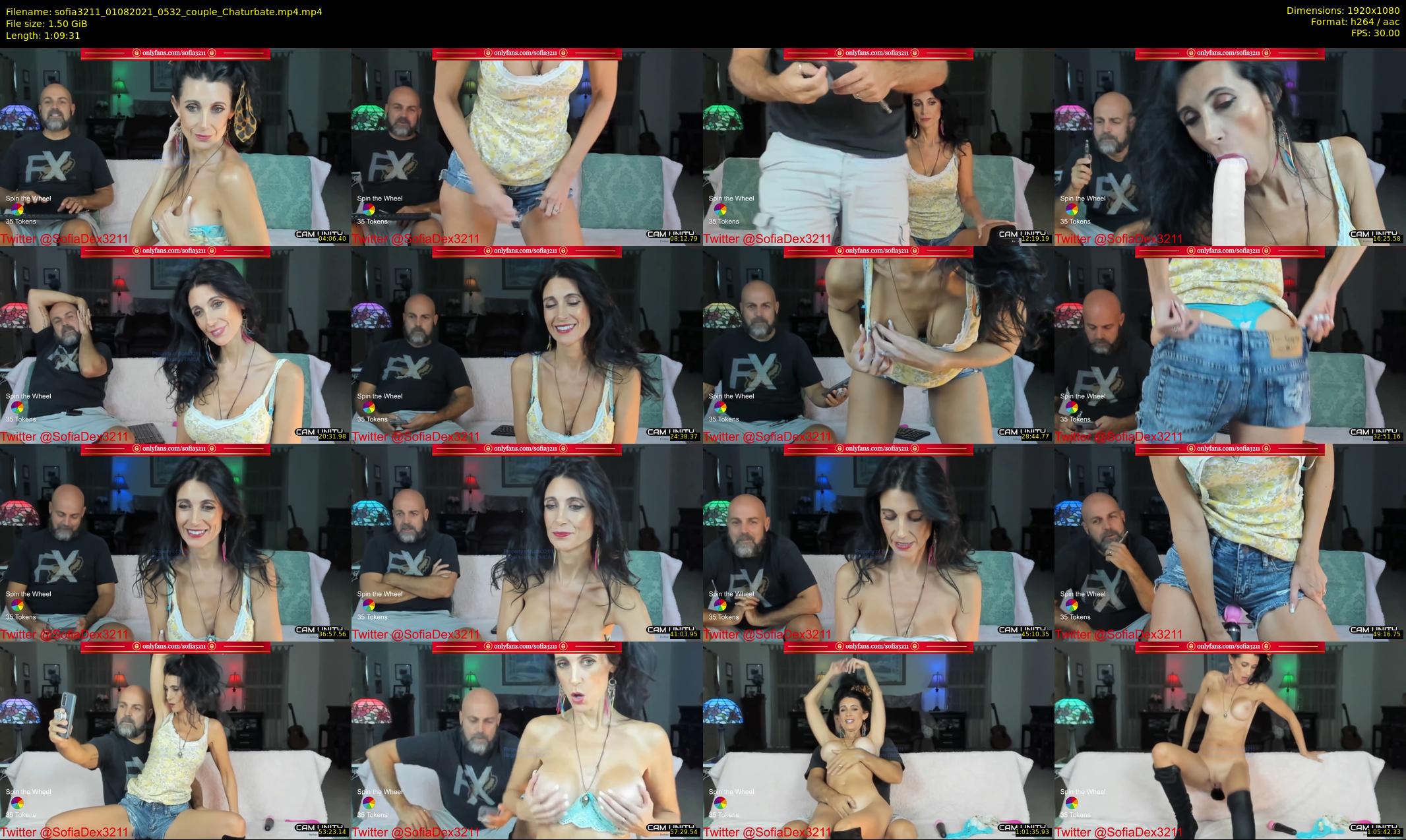 sofia3211 — 70 minute Chaturbate couple cam show recording, 1080p, Aug 1, 2021
