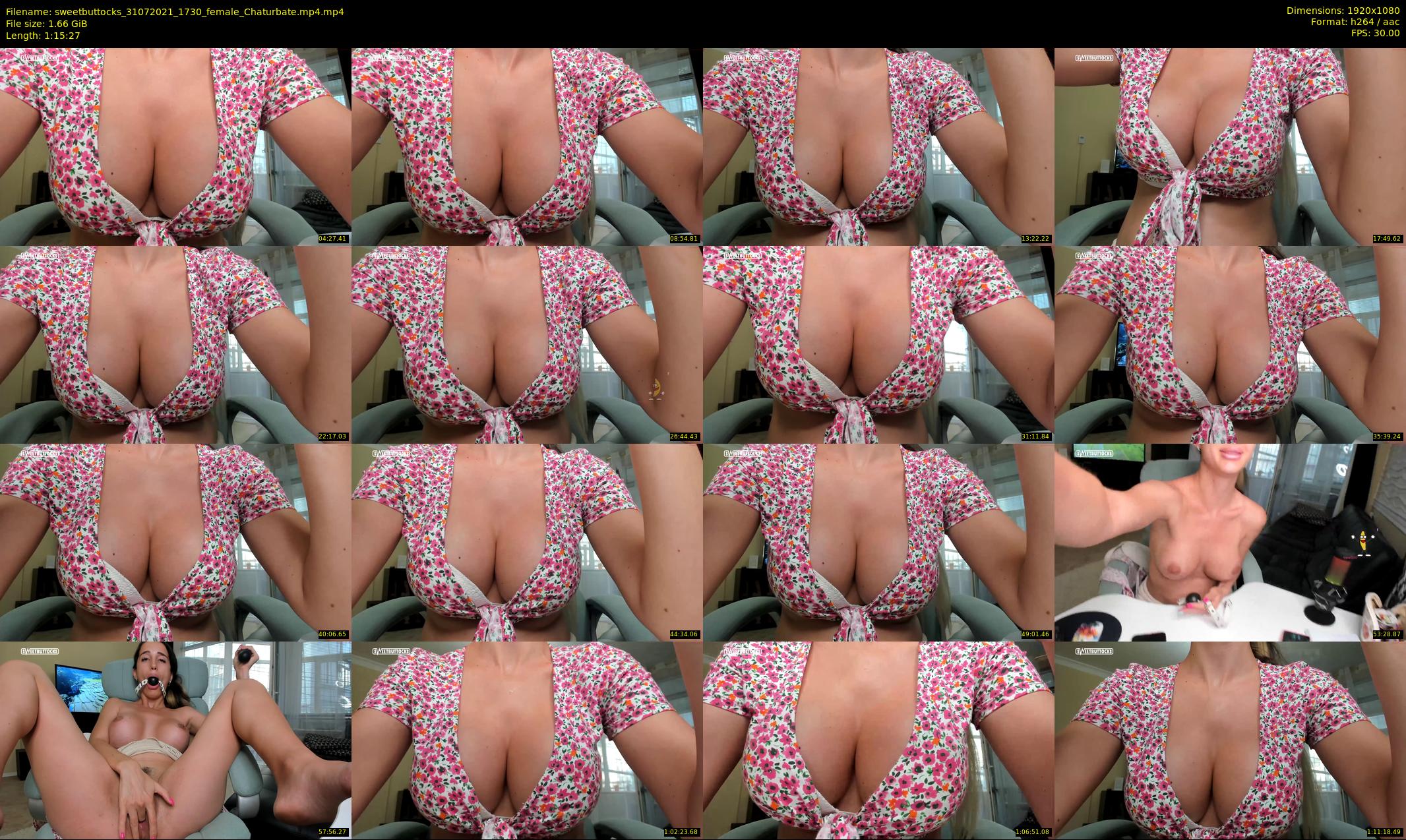 sweetbuttocks — 76 minute Chaturbate female cam show recording, 1080p, Jul 31, 2021