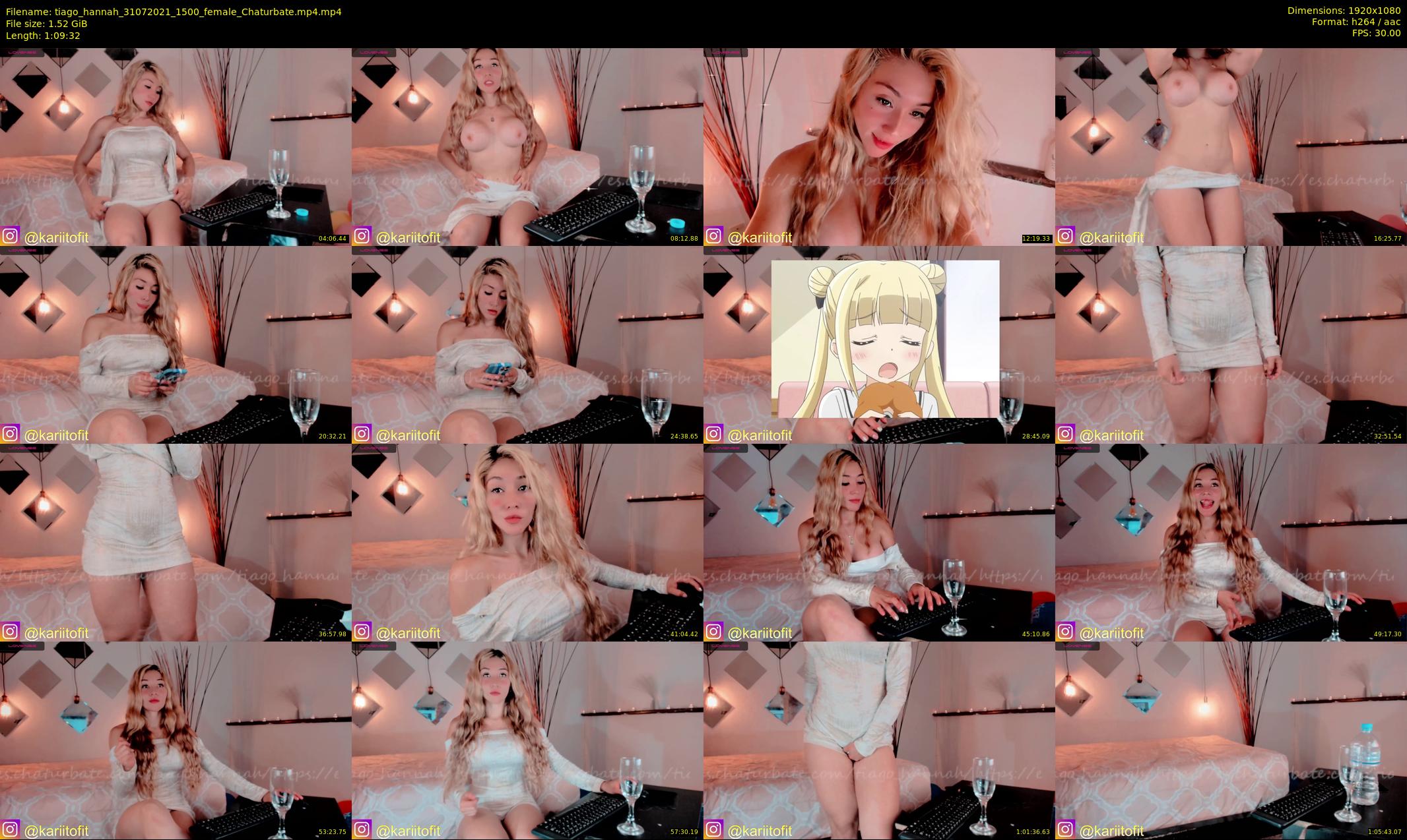 tiago_hannah — 70 minute Chaturbate couple cam show recording, 1080p, Jul 31, 2021