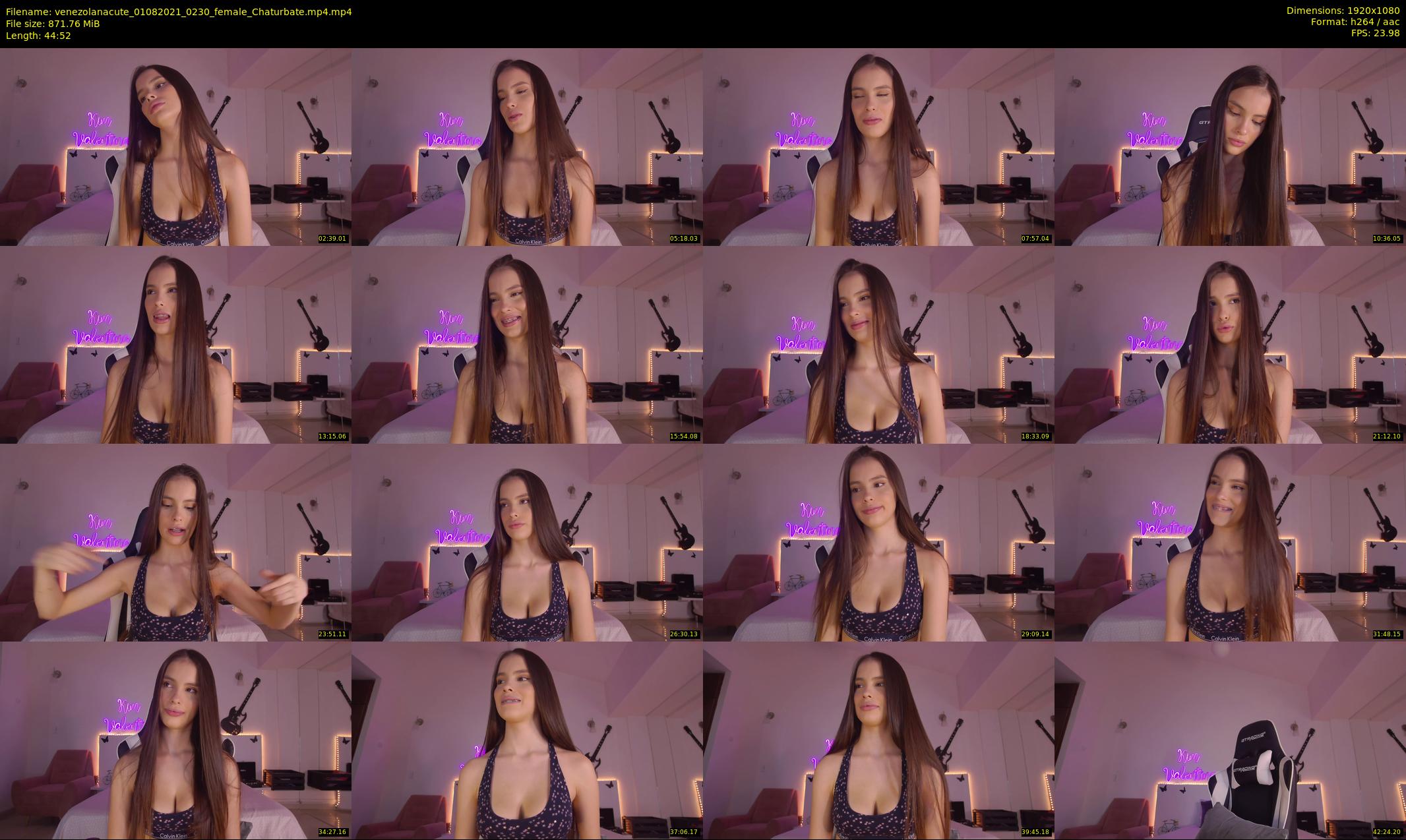 venezolanacute — 45 minute Chaturbate female cam show recording, 1080p, Aug 1, 2021