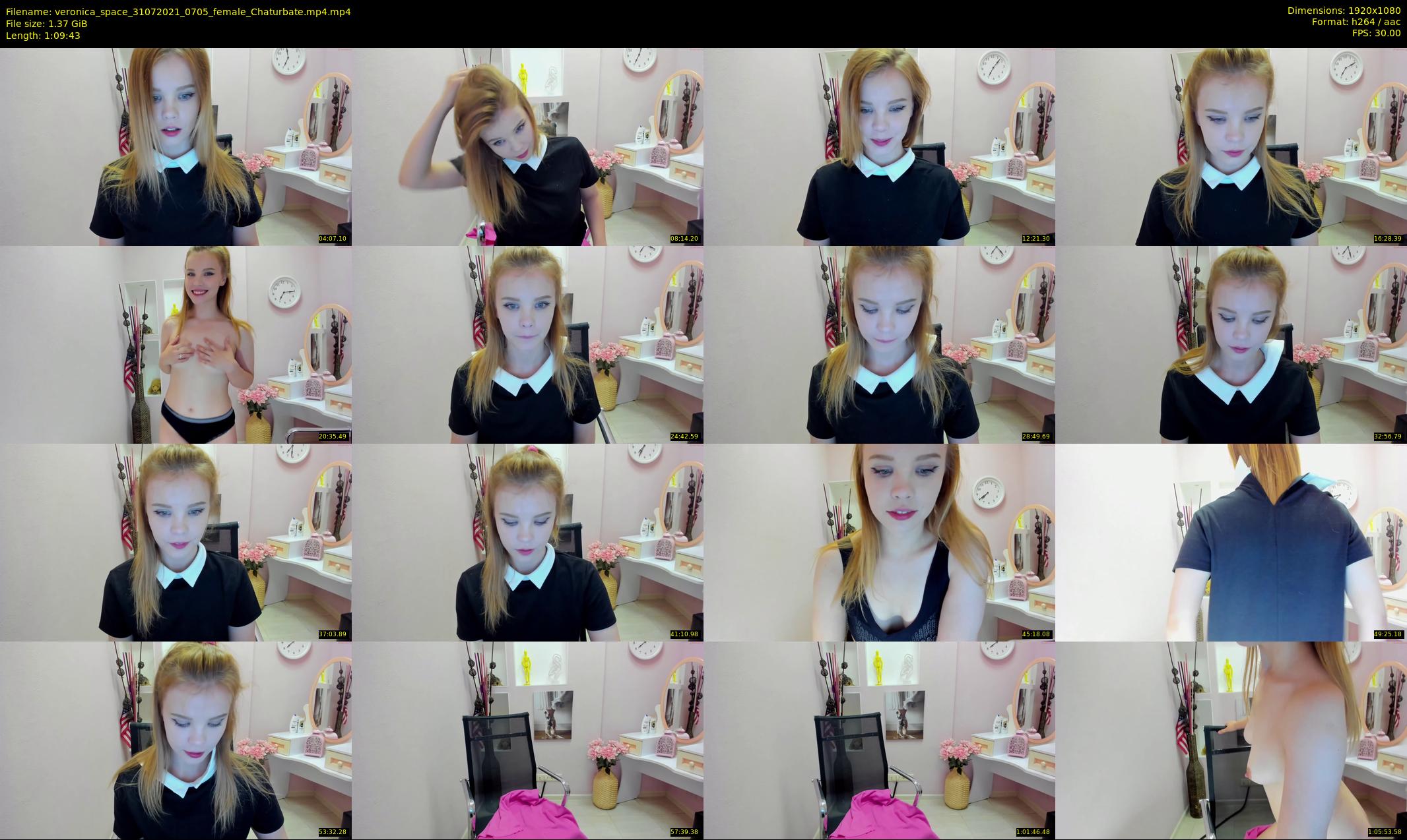 veronica_space — 70 minute Chaturbate female cam show recording, 1080p, Jul 31, 2021